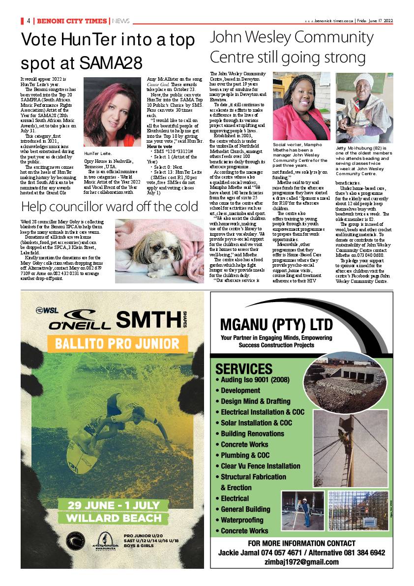 Benoni City Times 17 June 2022 page 4