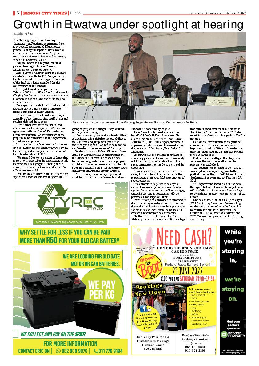 Benoni City Times 17 June 2022 page 6