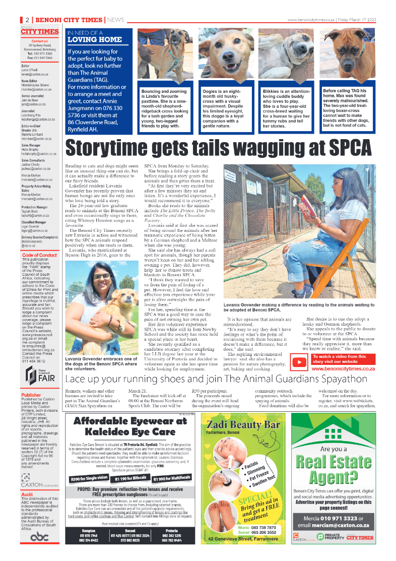 Benoni City Times 17 March 2023 page 2