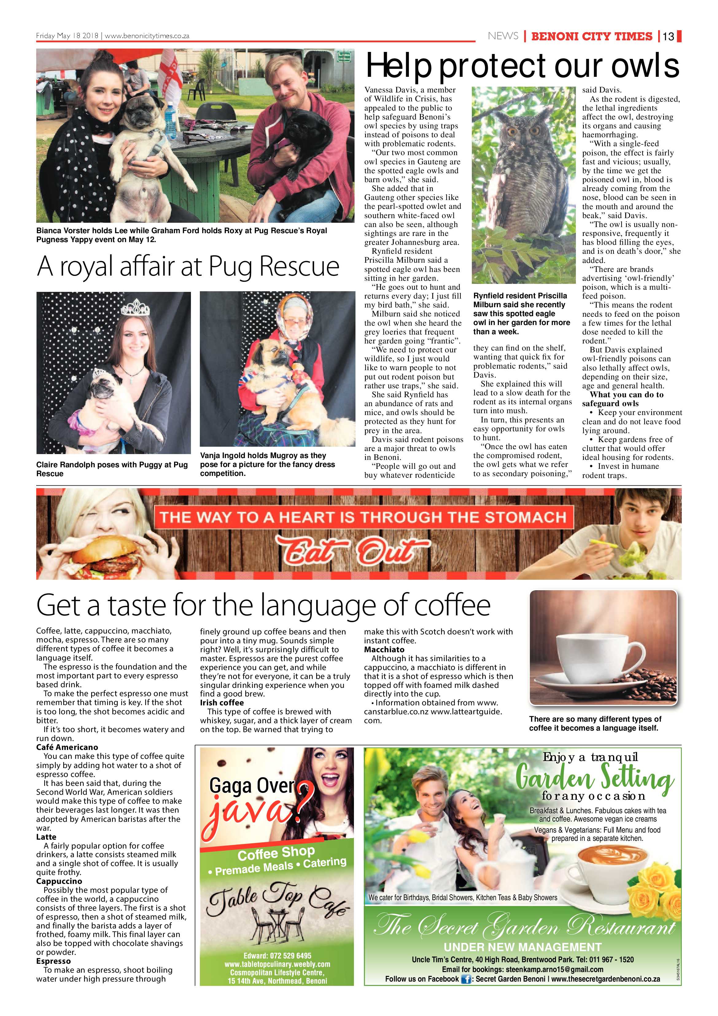 Benoni City Times 17 May 2018 page 13
