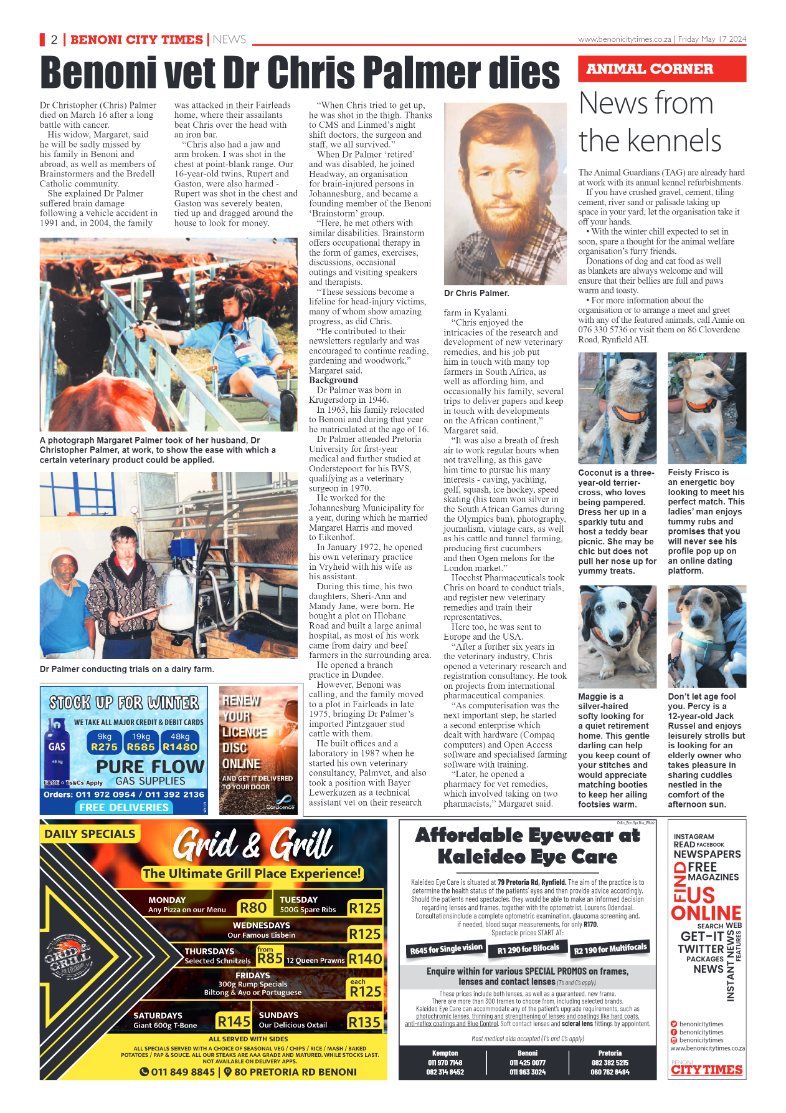 Benoni City Times 17 May 2024 page 2