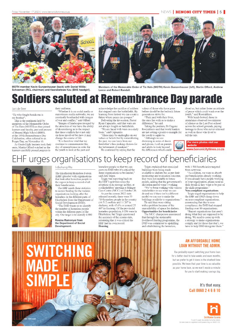 Benoni City Times 17 November 2023 page 5