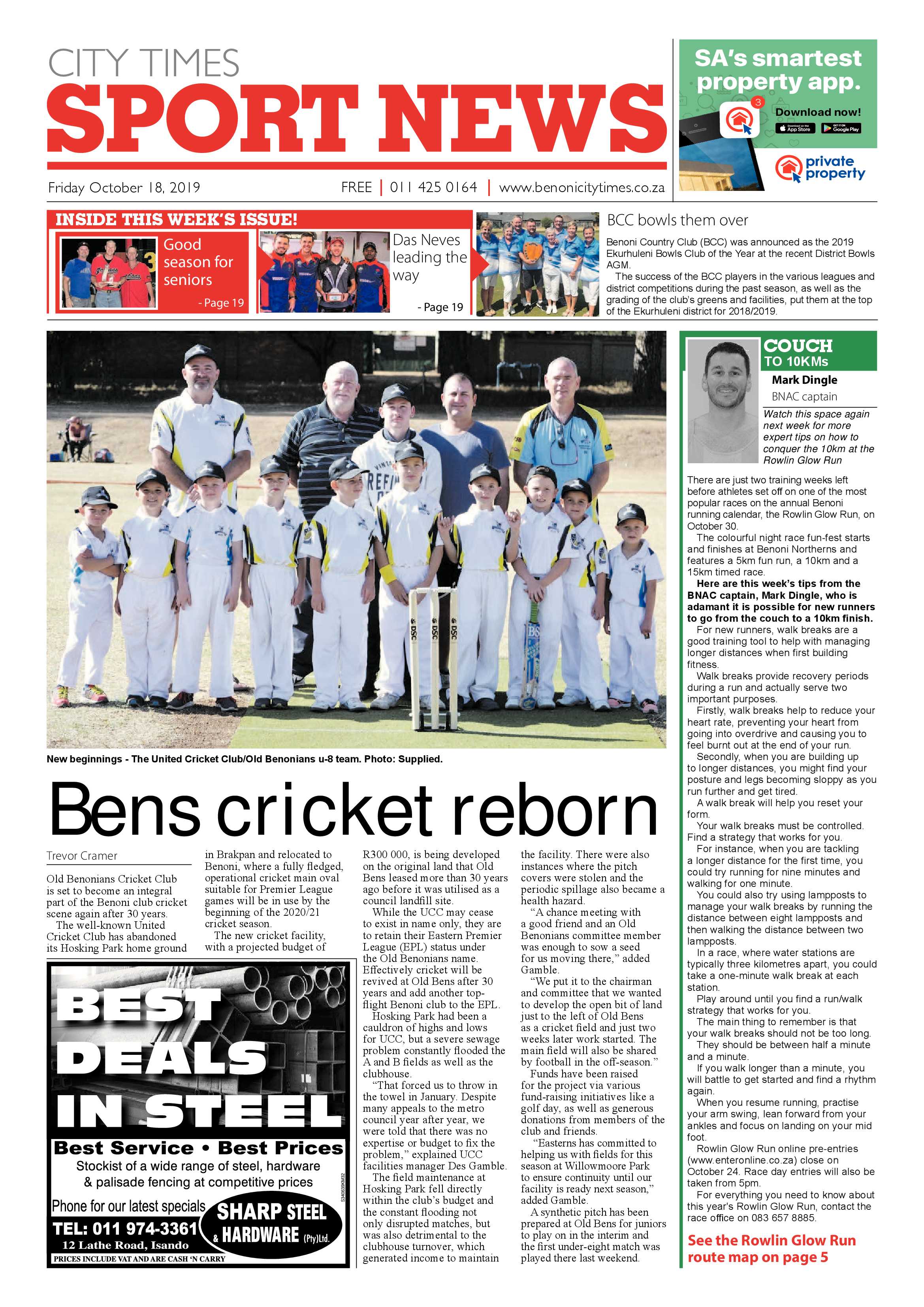 Benoni City Times 17 October 2019 page 20