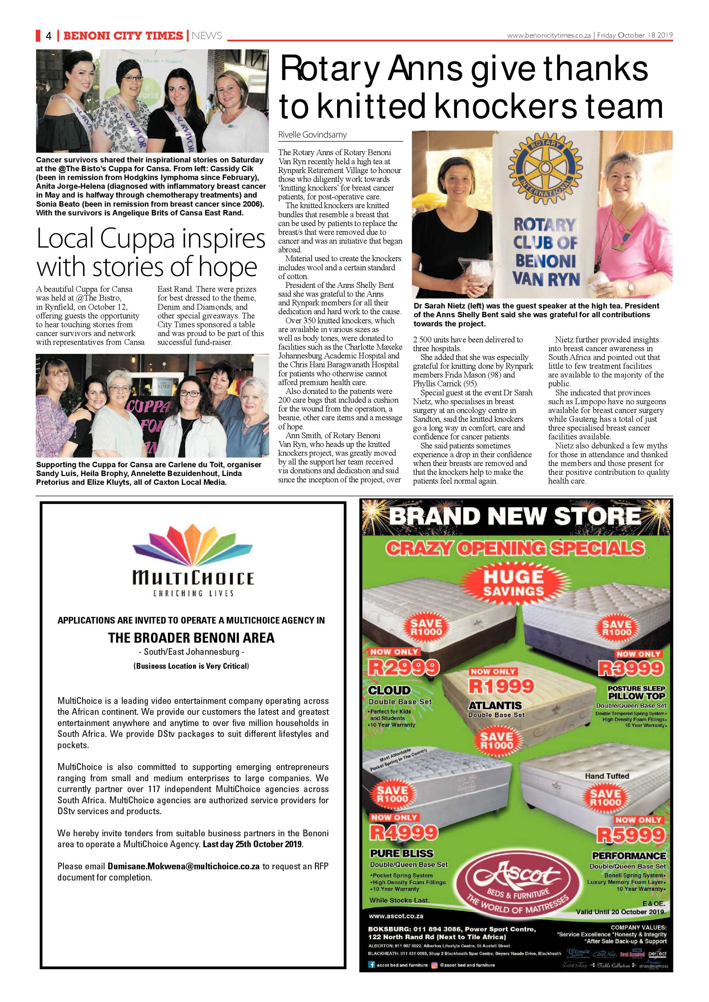 Benoni City Times 17 October 2019 page 4