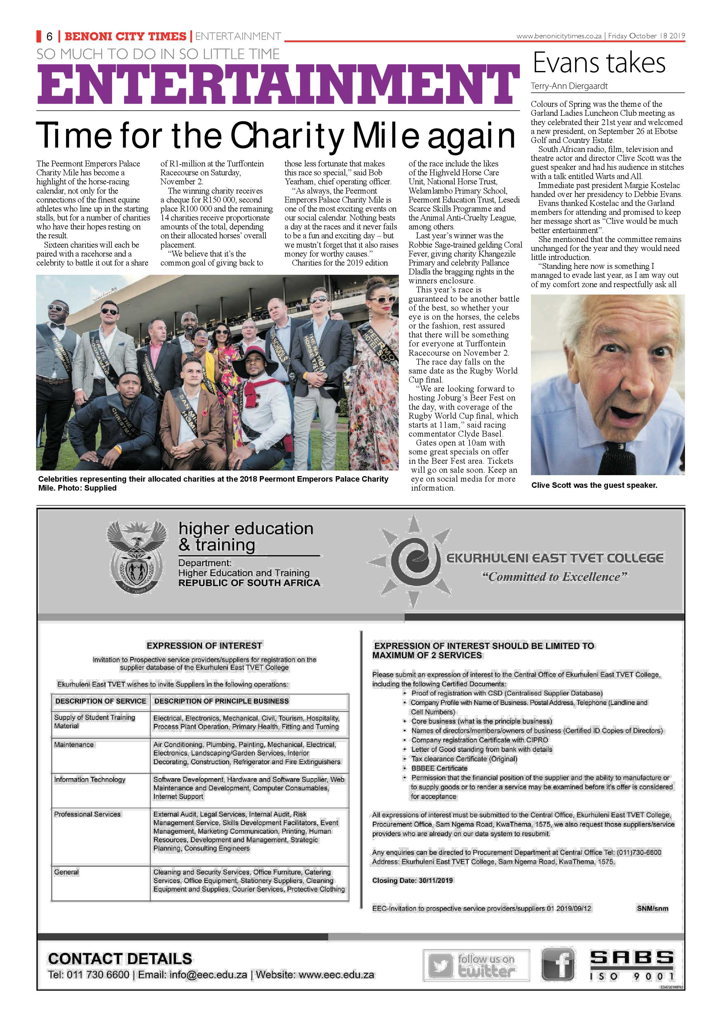 Benoni City Times 17 October 2019 page 6