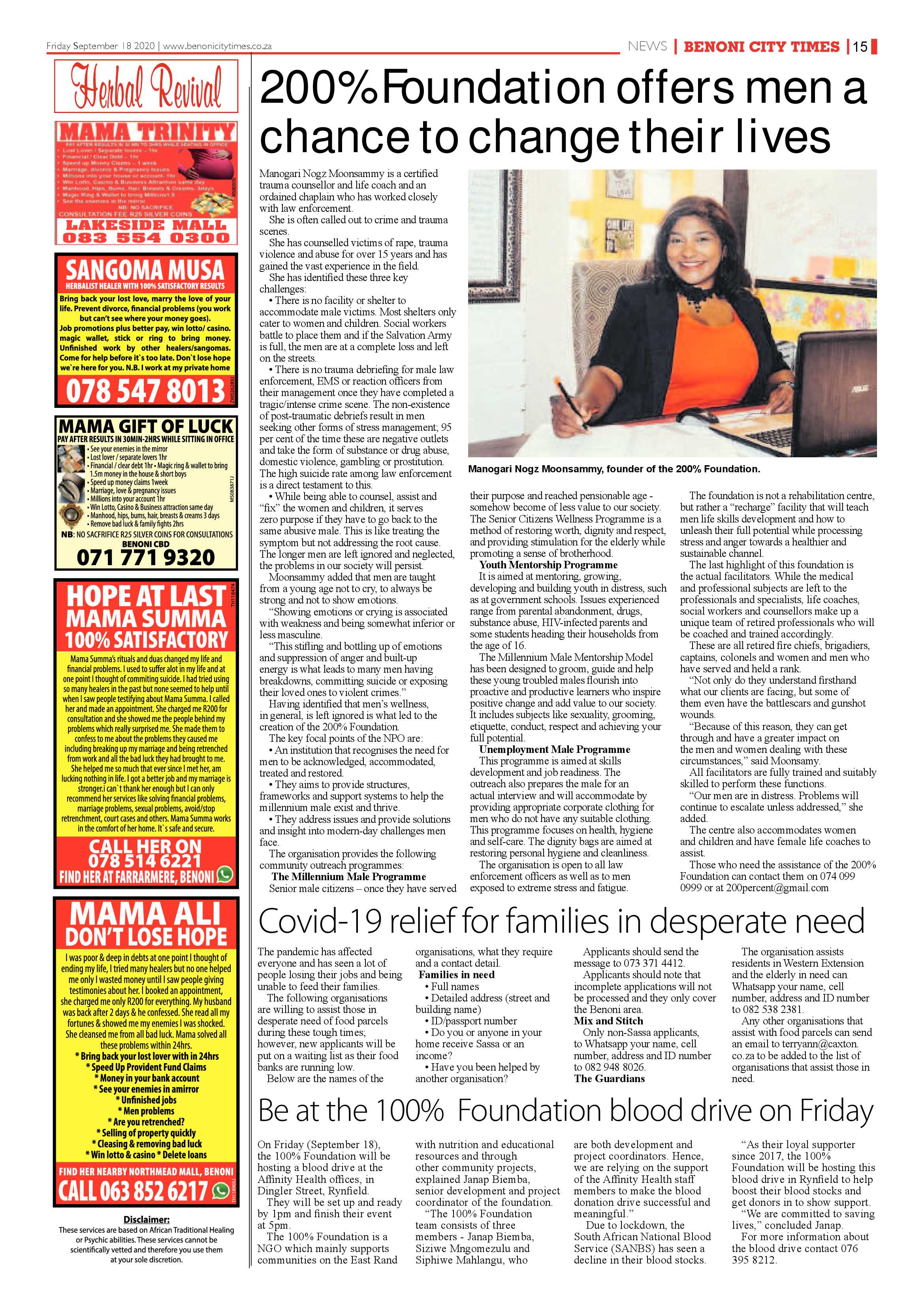 Benoni City Times 17 September 2020 page 15