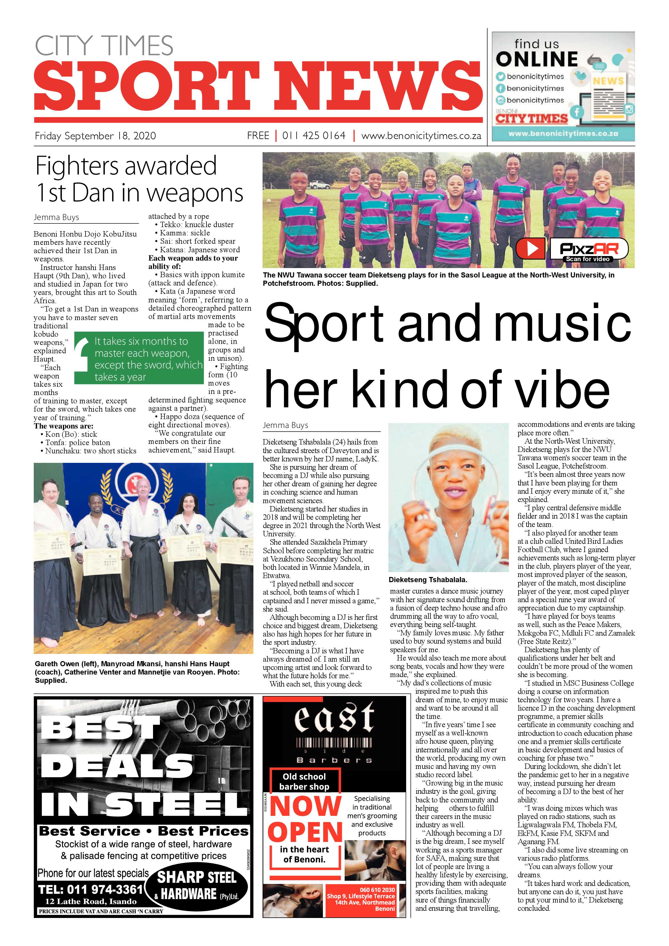 Benoni City Times 17 September 2020 page 16