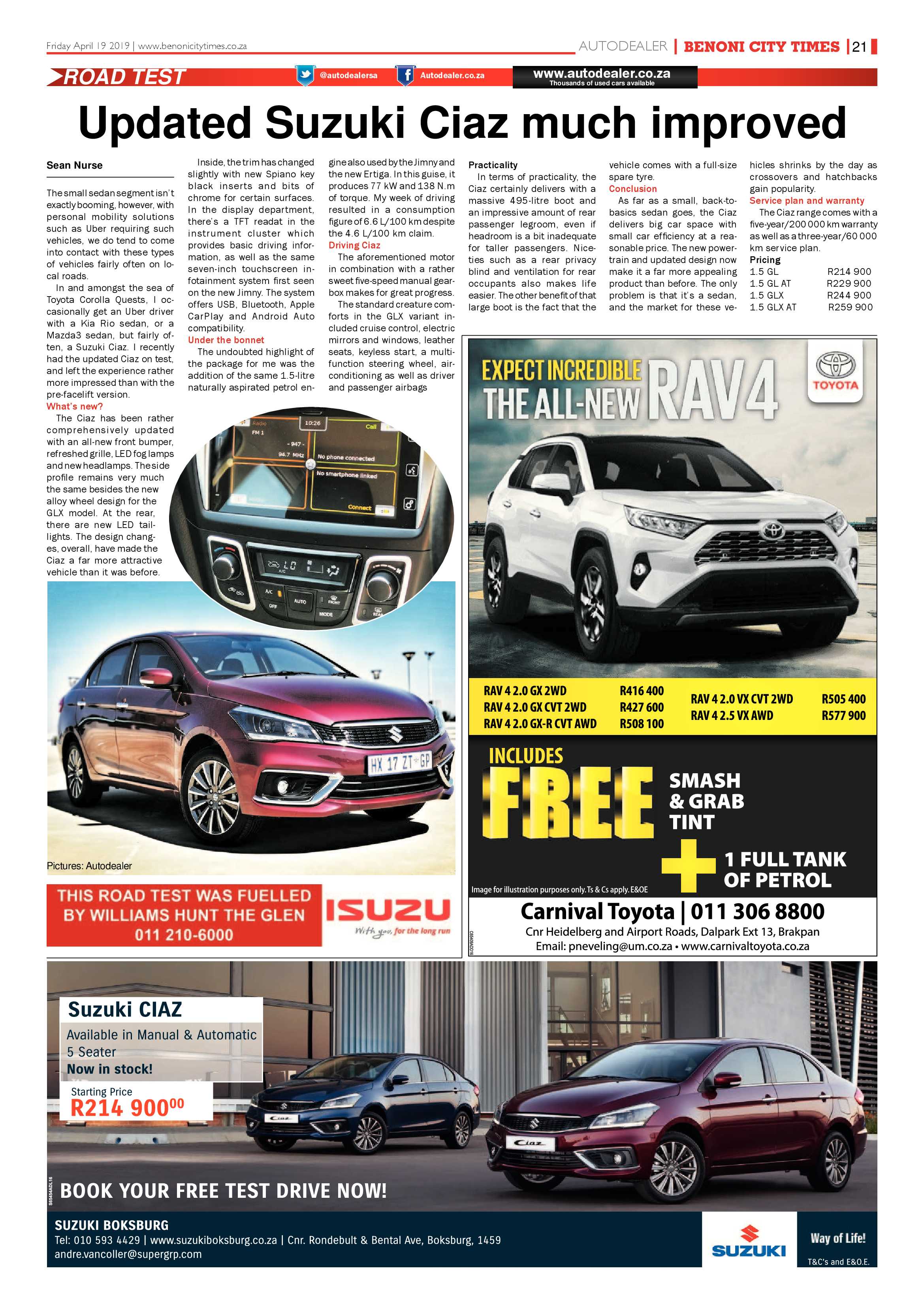 Benoni City Times 18 April 2019 page 21