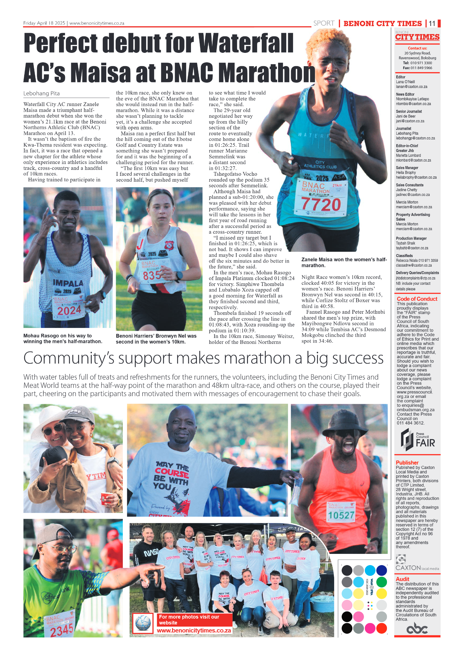 Benoni City Times 18 April 2025 page 11