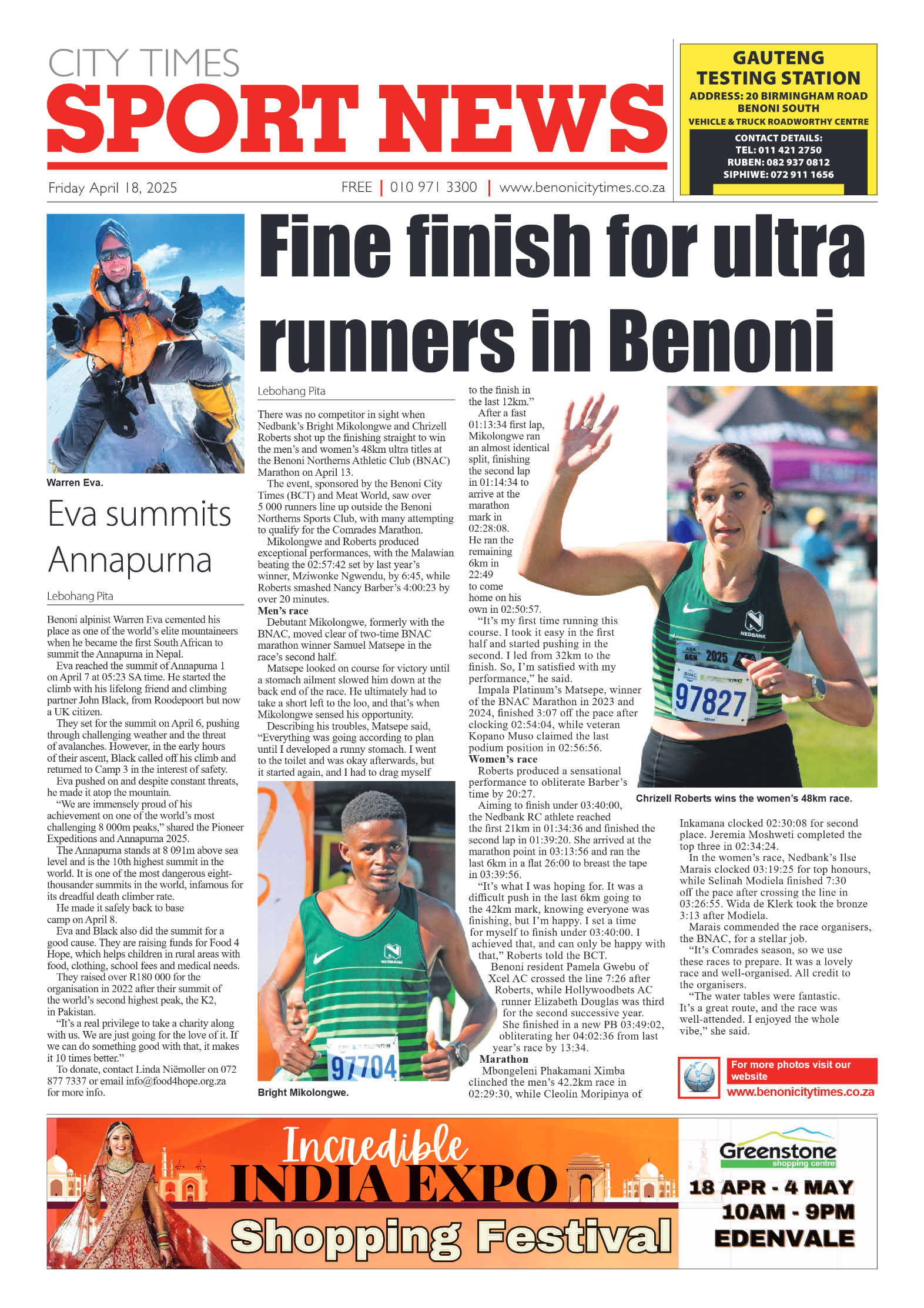 Benoni City Times 18 April 2025 page 12