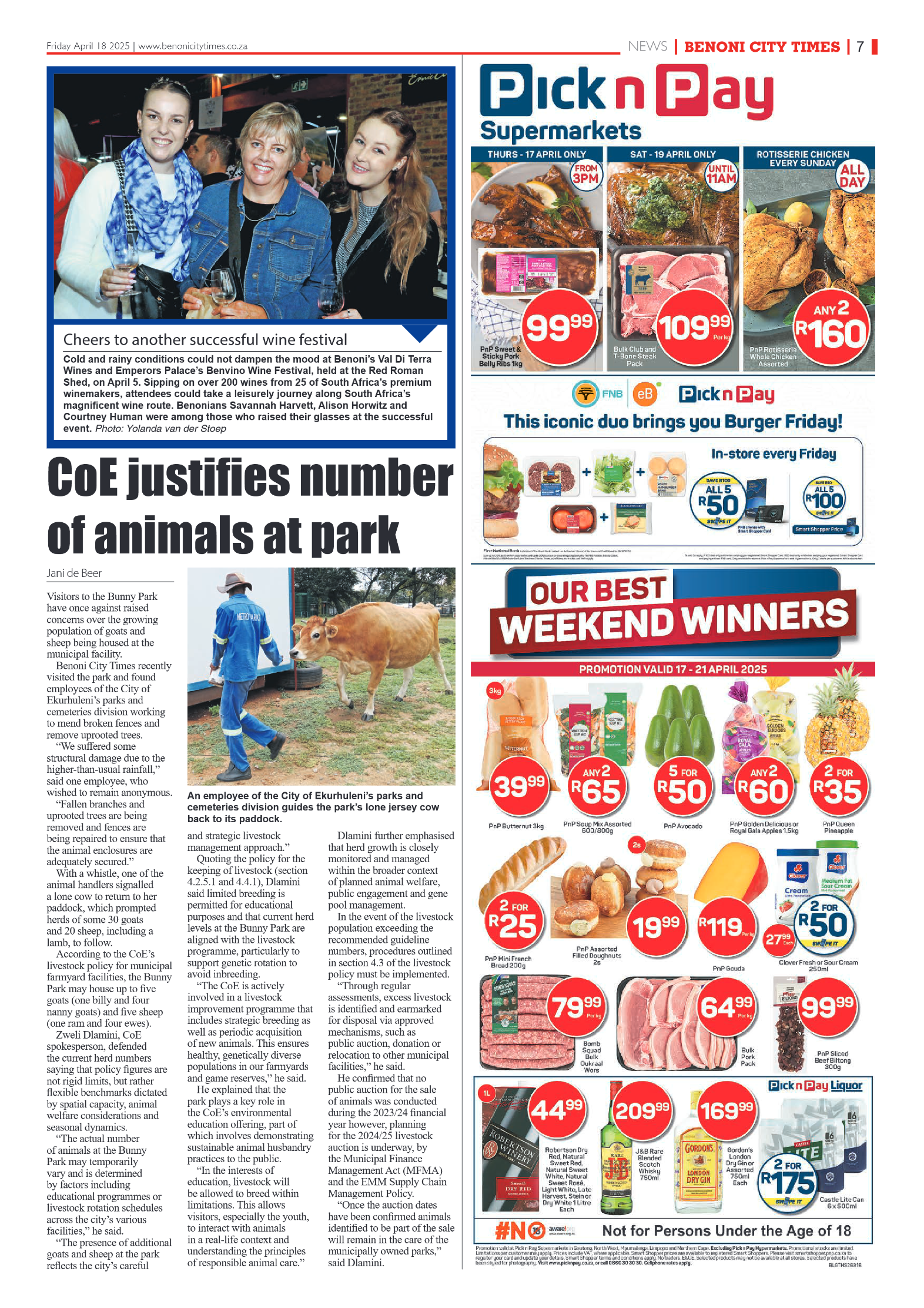 Benoni City Times 18 April 2025 page 7