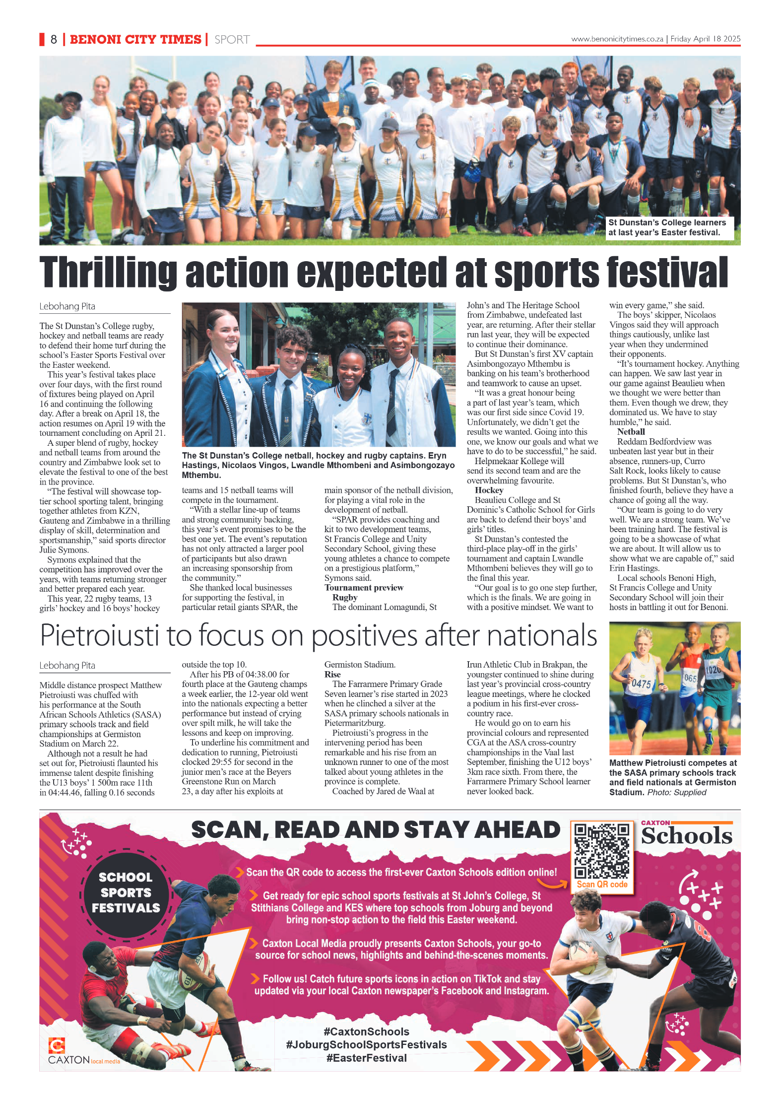 Benoni City Times 18 April 2025 page 8