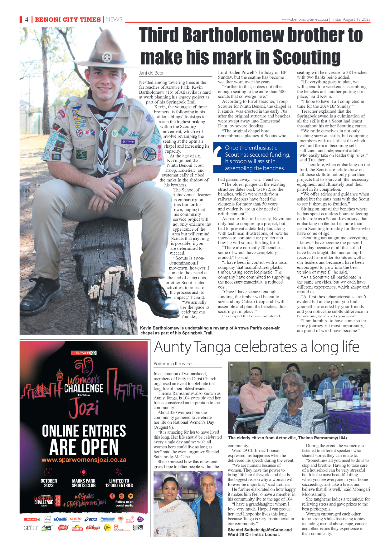 Benoni City Times 18 August 2023 page 4