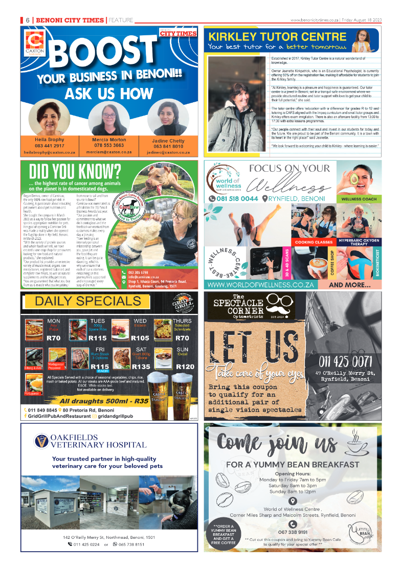 Benoni City Times 18 August 2023 page 6