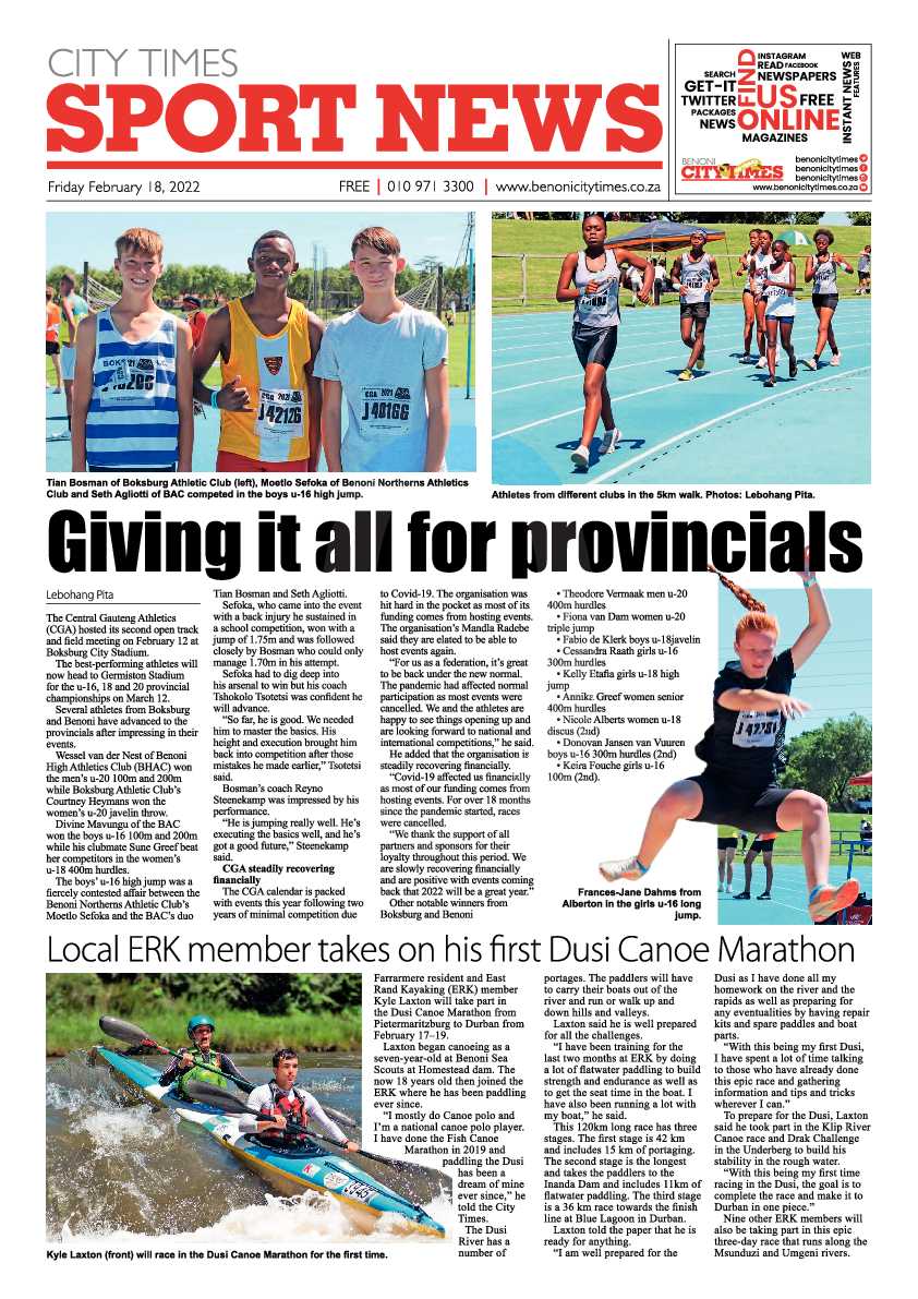 Benoni City Times 18 February 2022 page 12