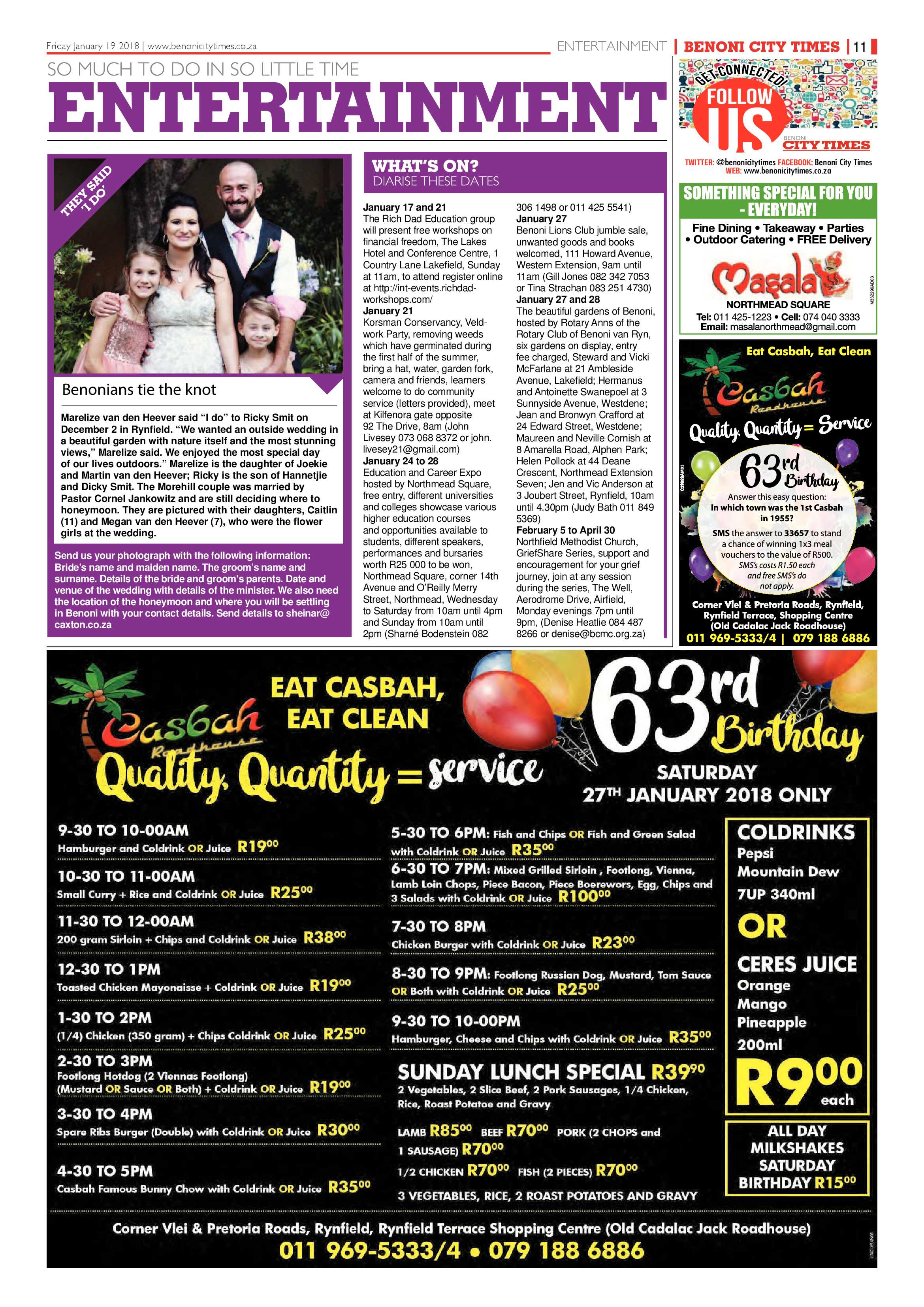 Benoni City Times 18 January 2018 page 11