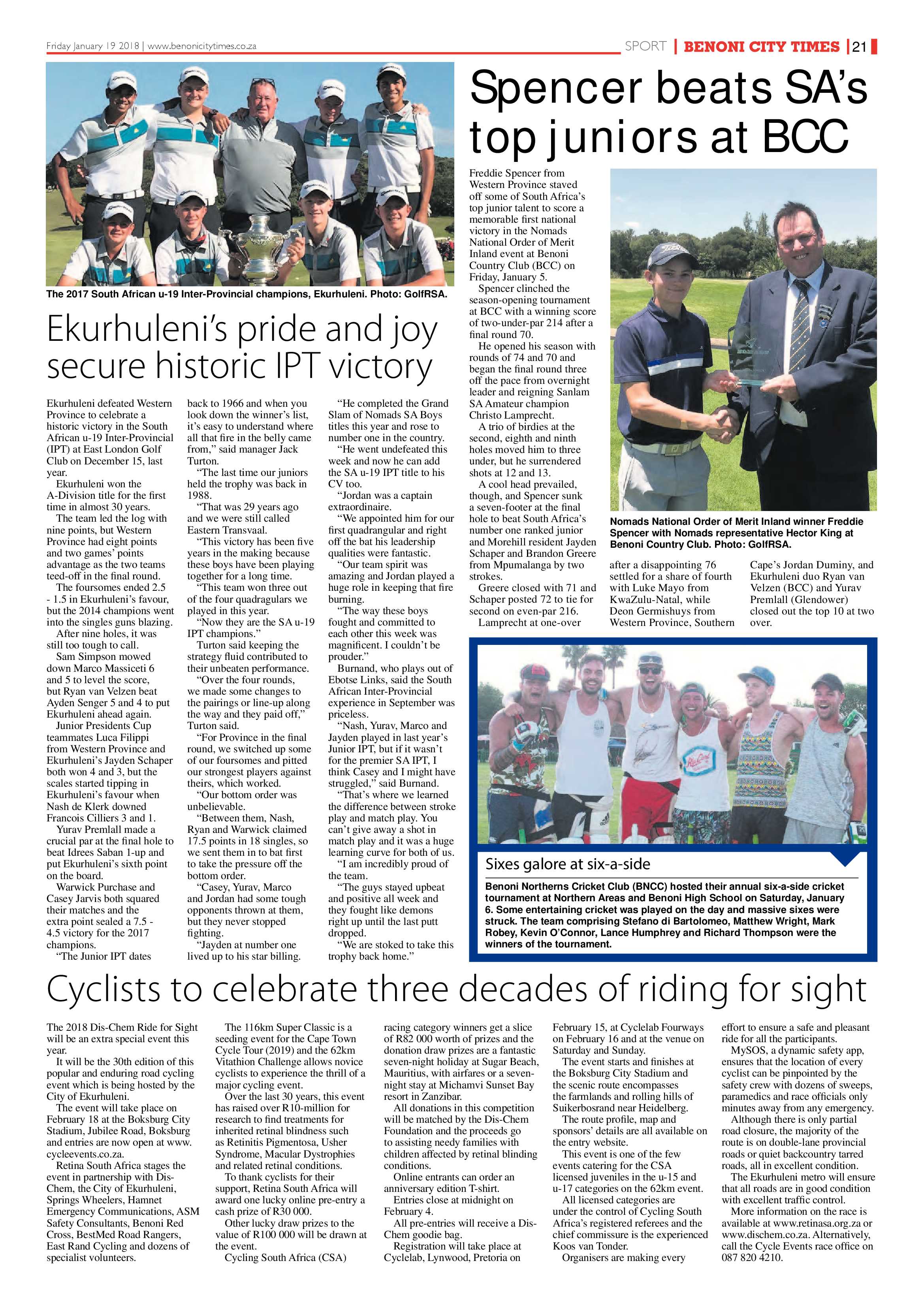 Benoni City Times 18 January 2018 page 21
