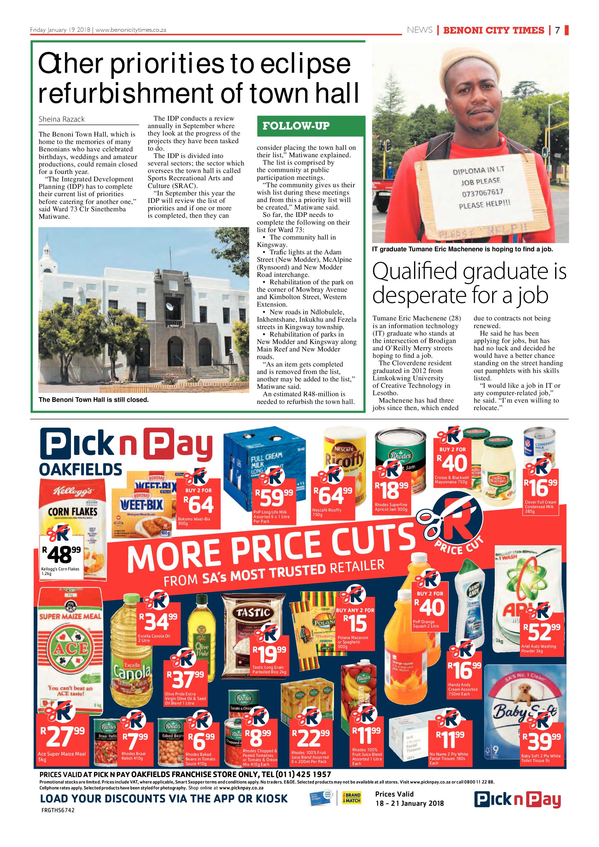 Benoni City Times 18 January 2018 page 7