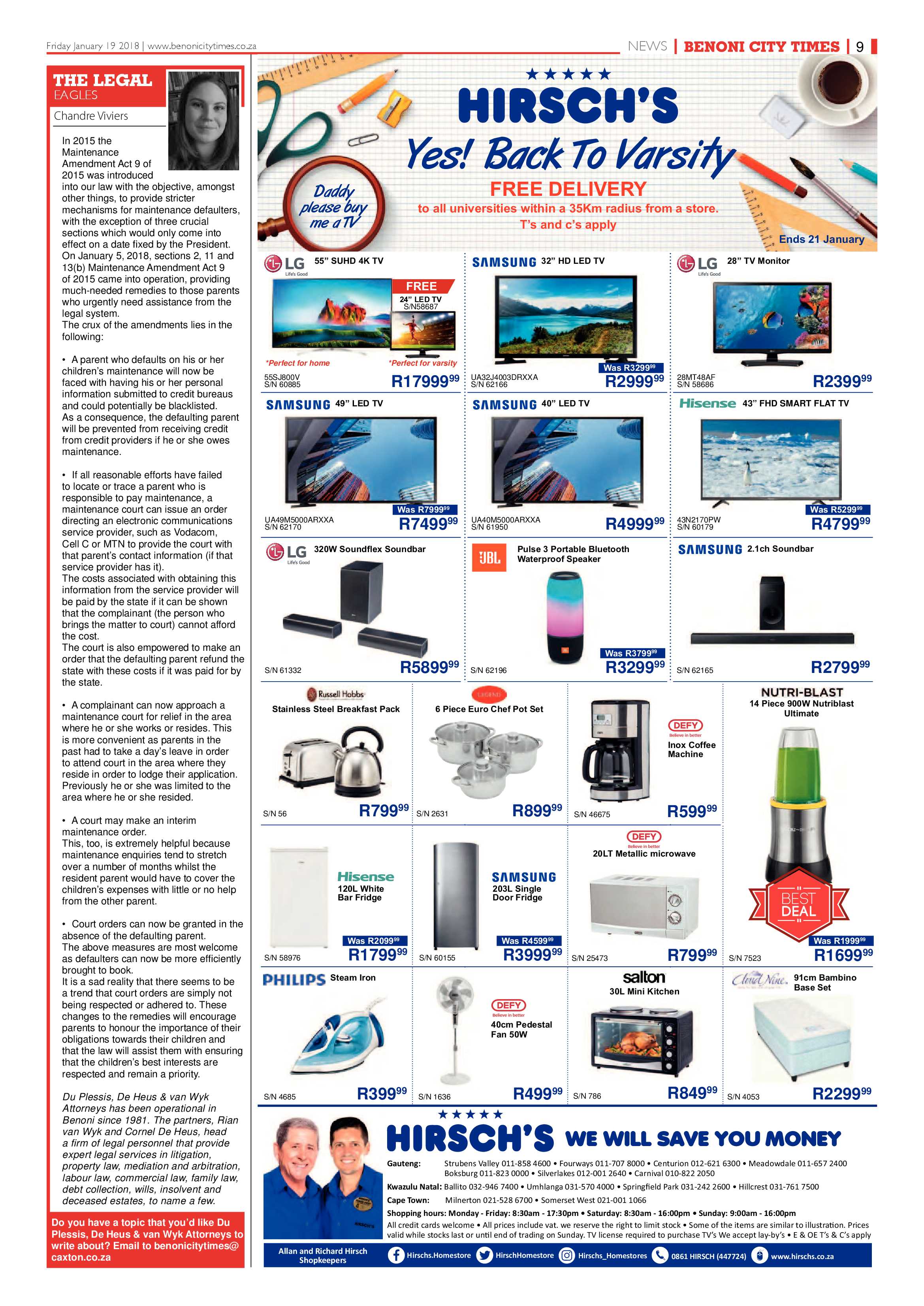 Benoni City Times 18 January 2018 page 9