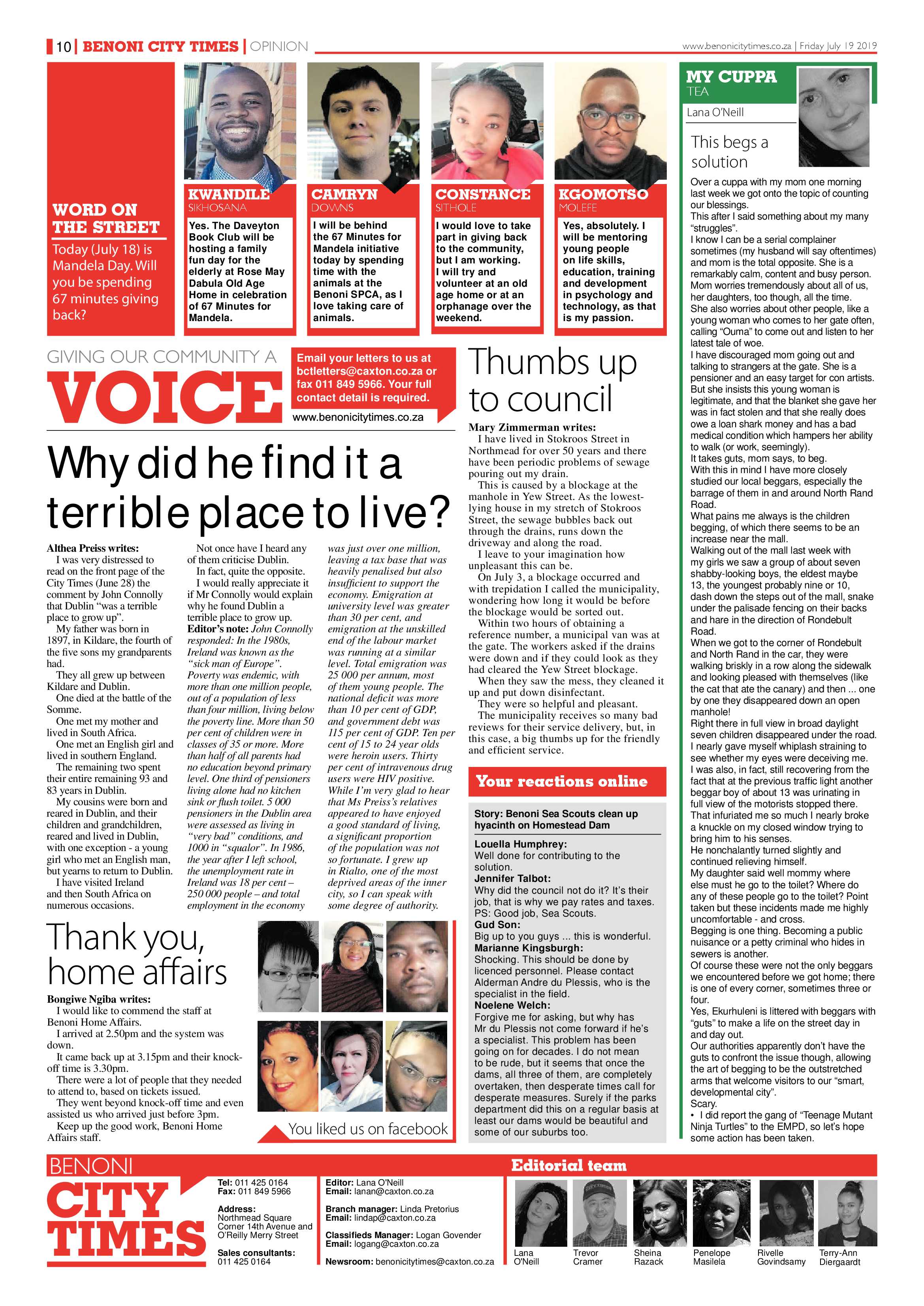 Benoni City Times 18 July 2019 page 10