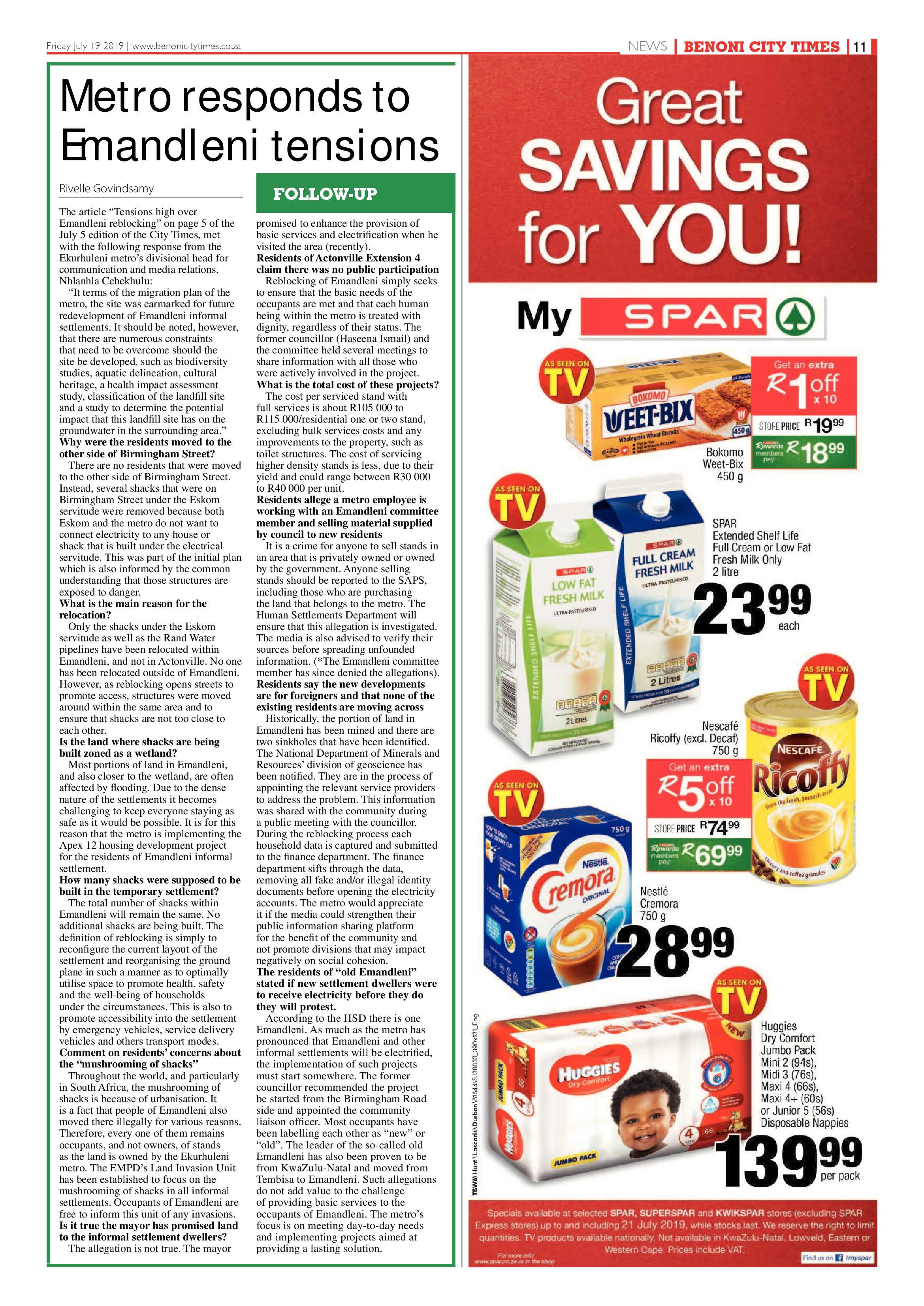 Benoni City Times 18 July 2019 page 11