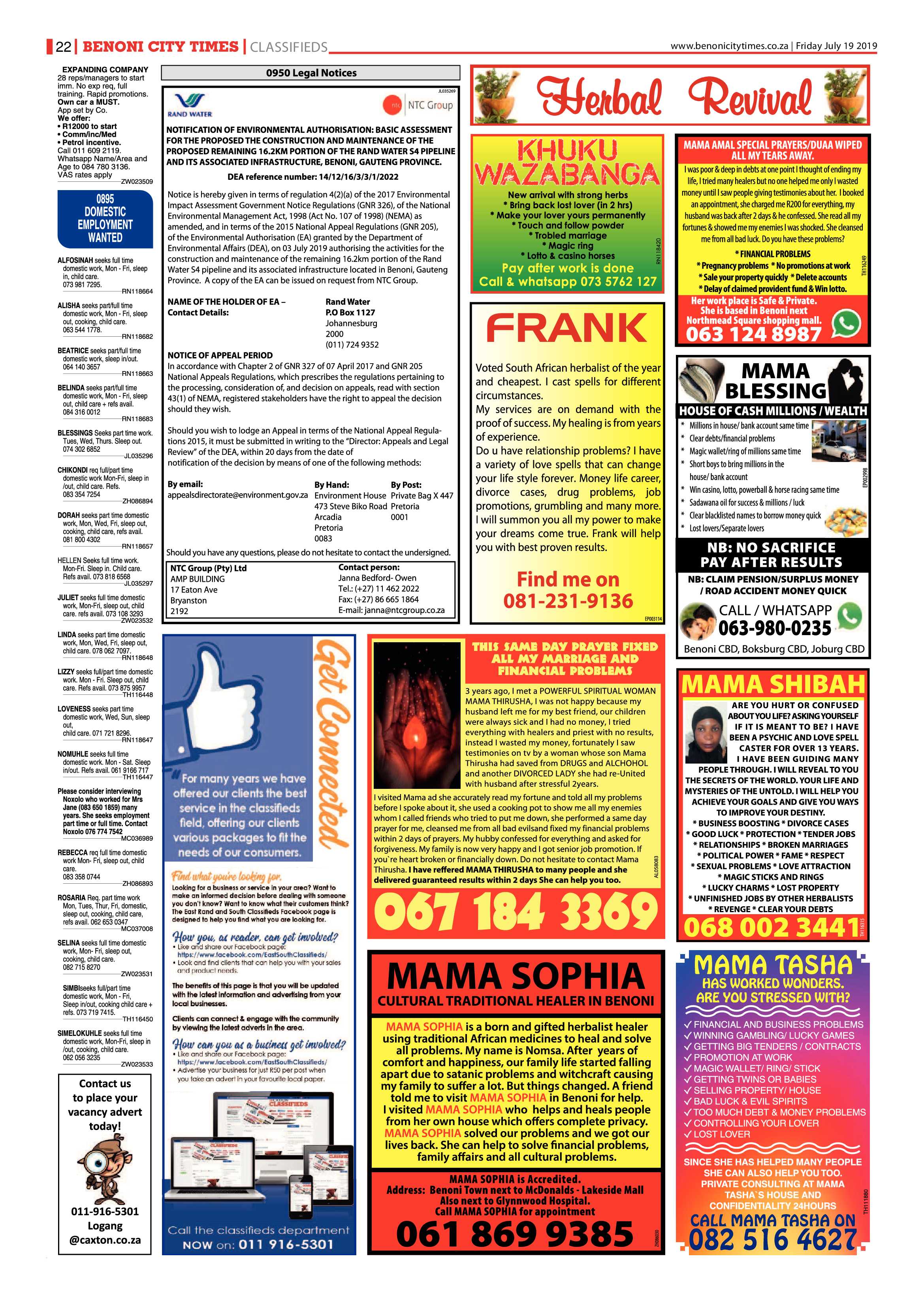 Benoni City Times 18 July 2019 page 22