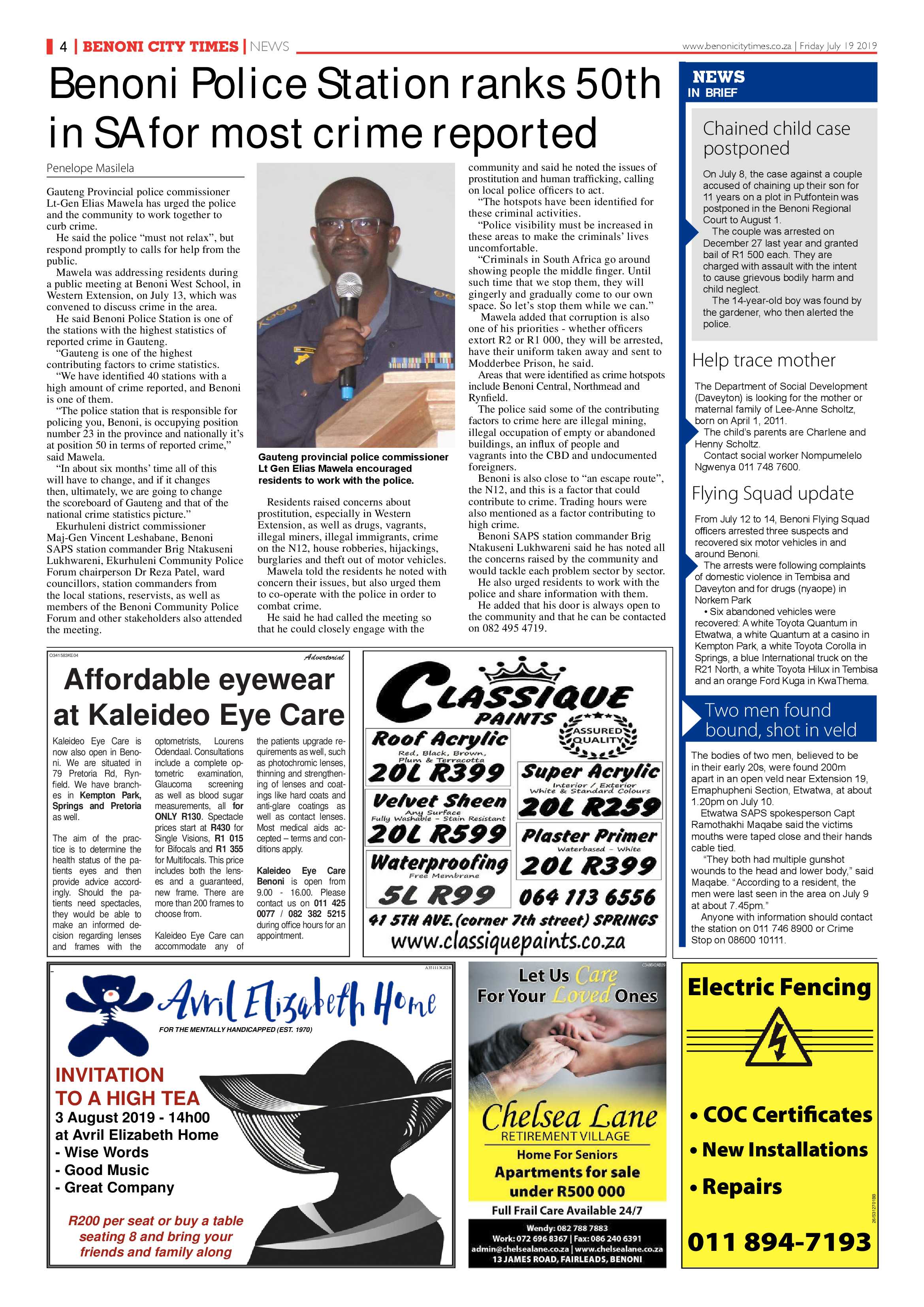 Benoni City Times 18 July 2019 page 4