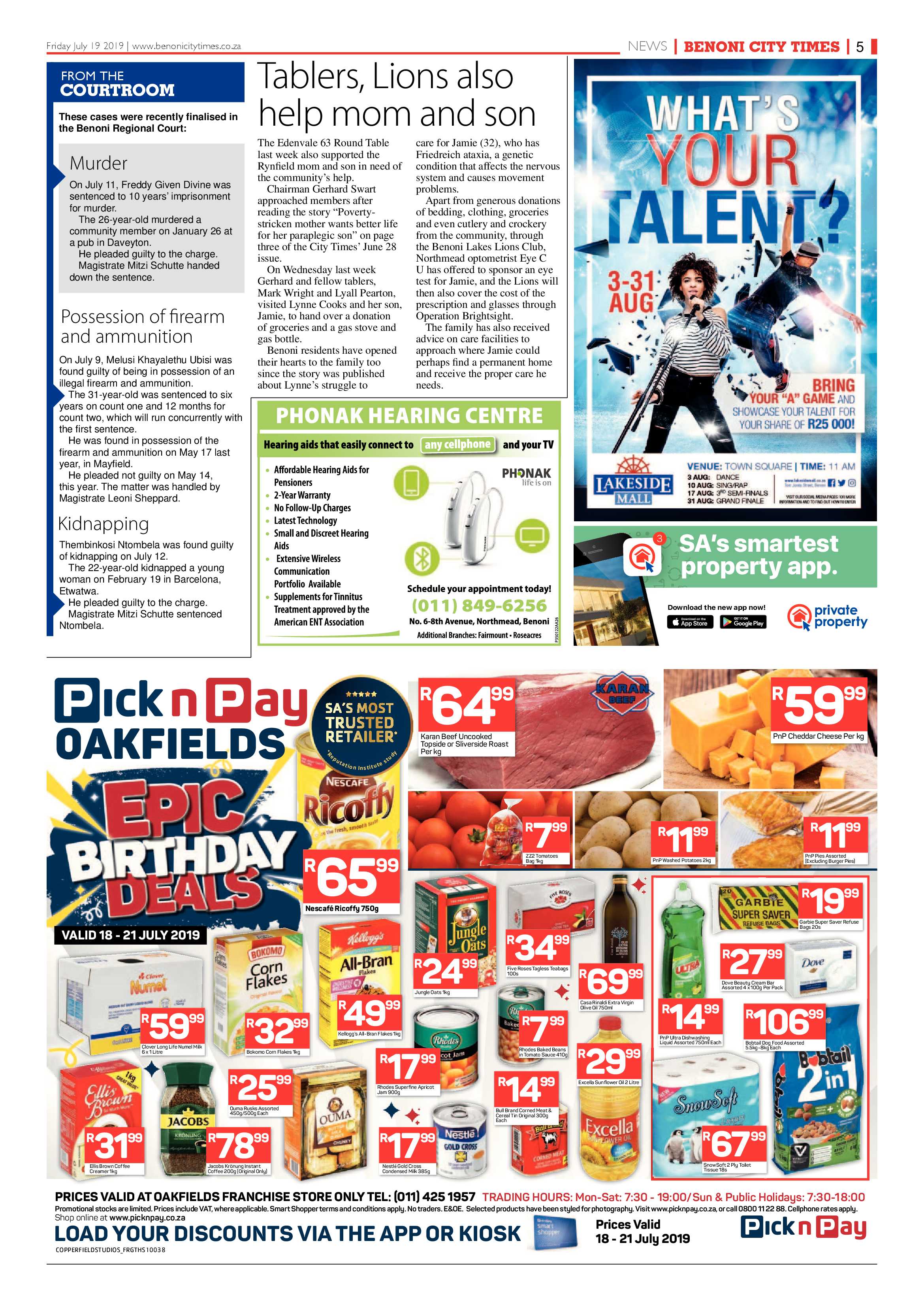 Benoni City Times 18 July 2019 page 5