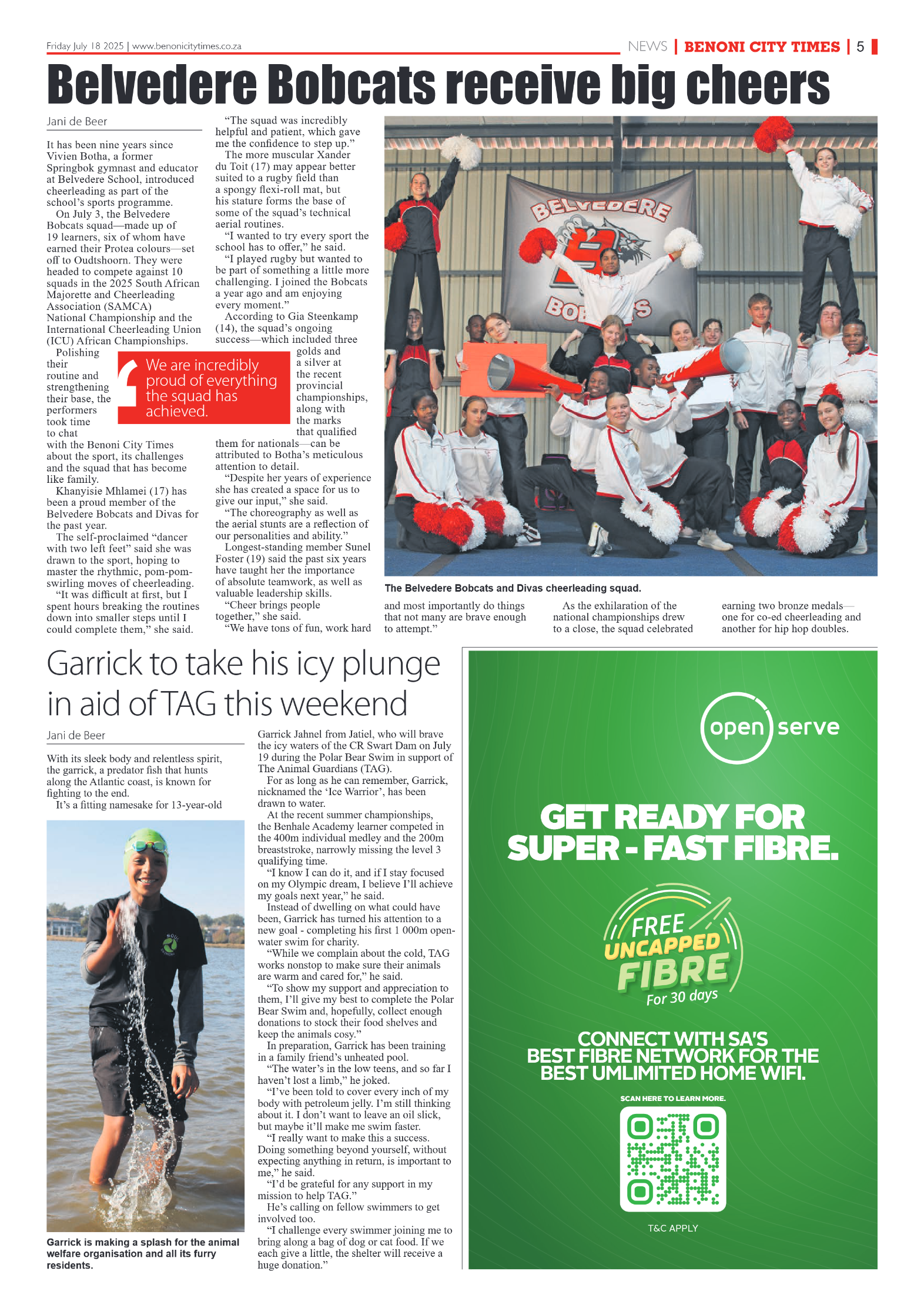 Benoni City Times 18 July 2025 page 5