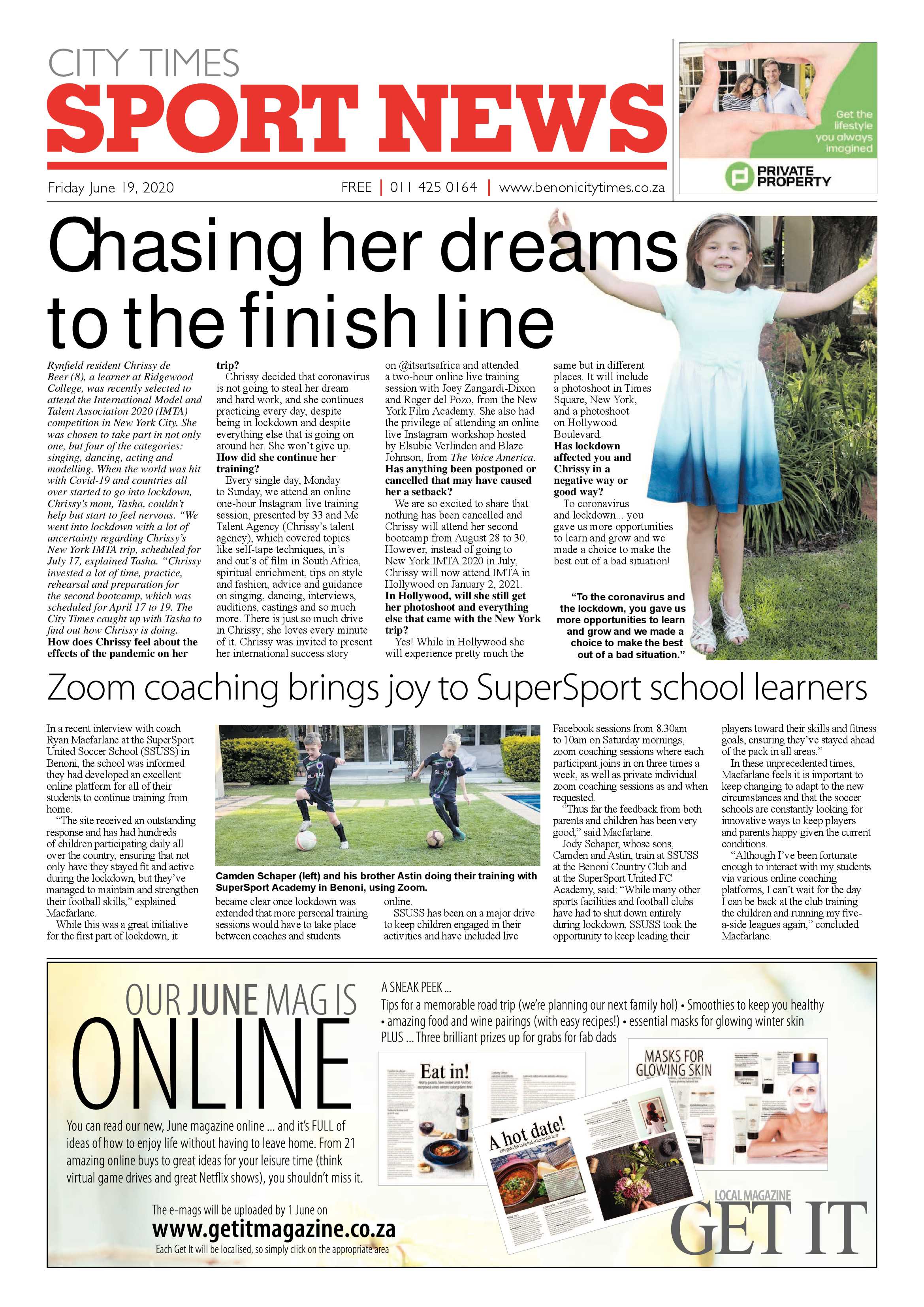 Benoni City Times 18 June 2020 page 8