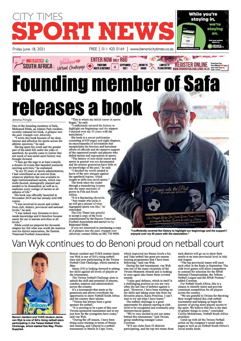 Benoni City Times 18 June 2021 page 16