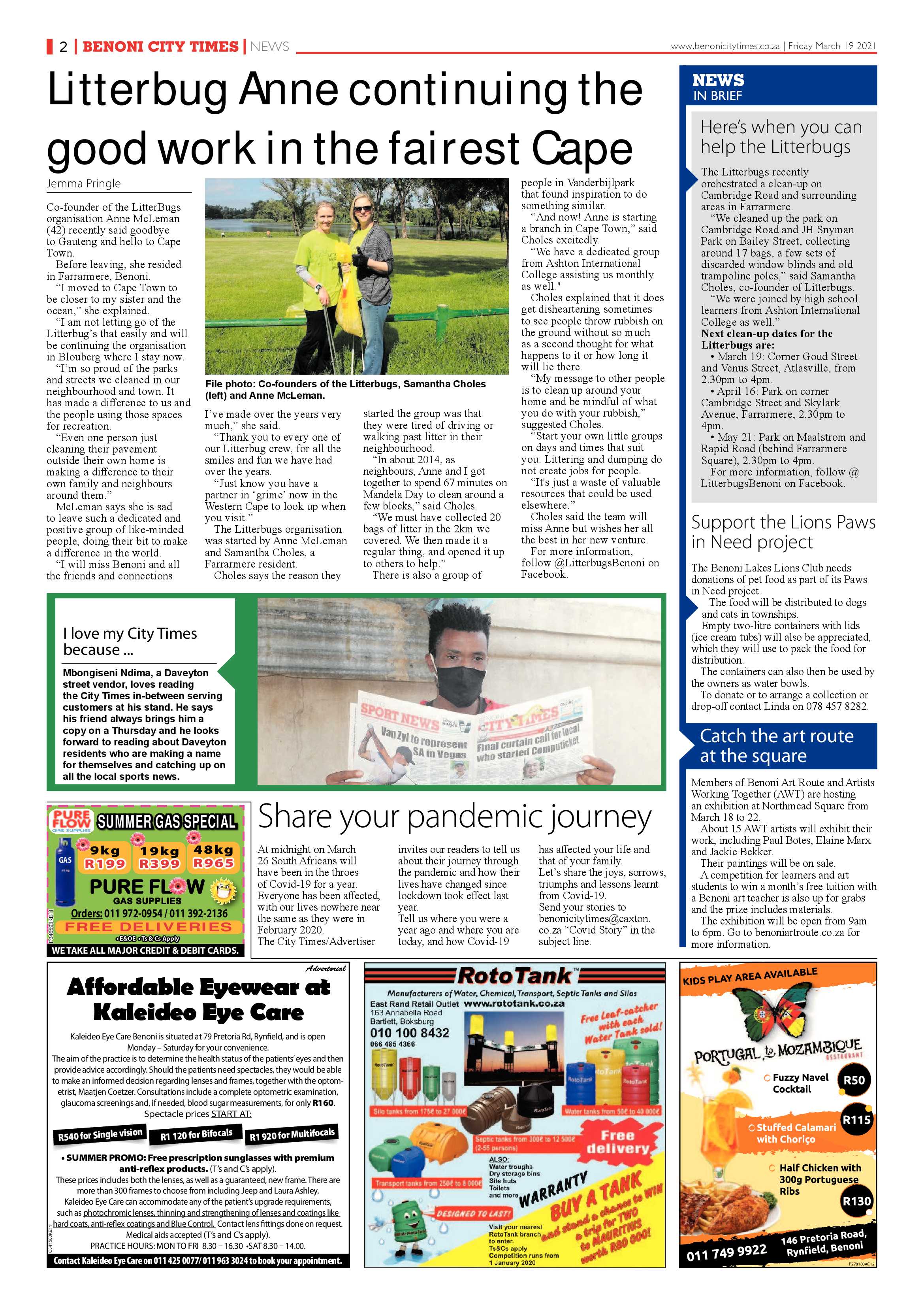 Benoni City Times 18 March 2021 page 2