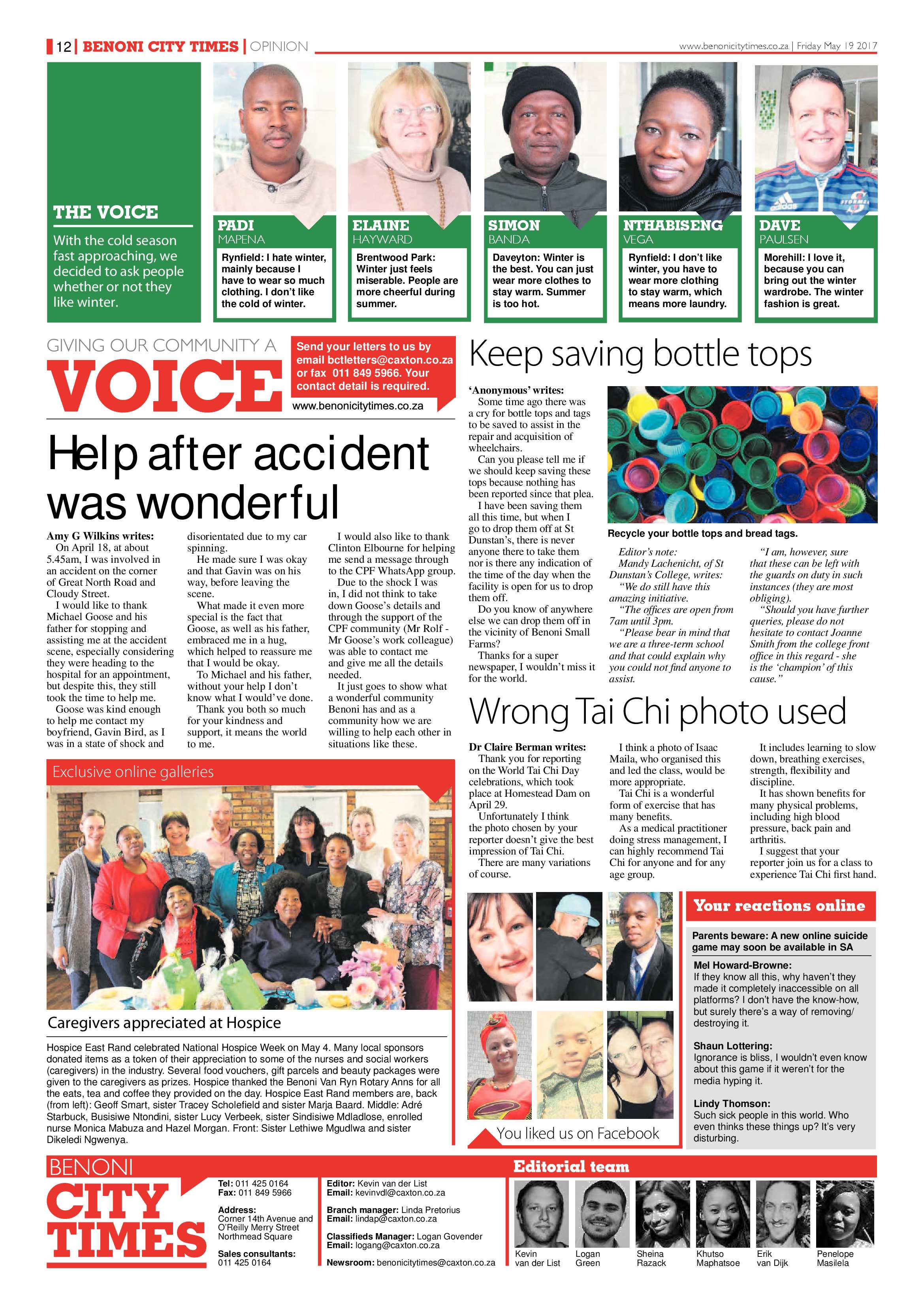Benoni City Times 18 May 2017 page 12