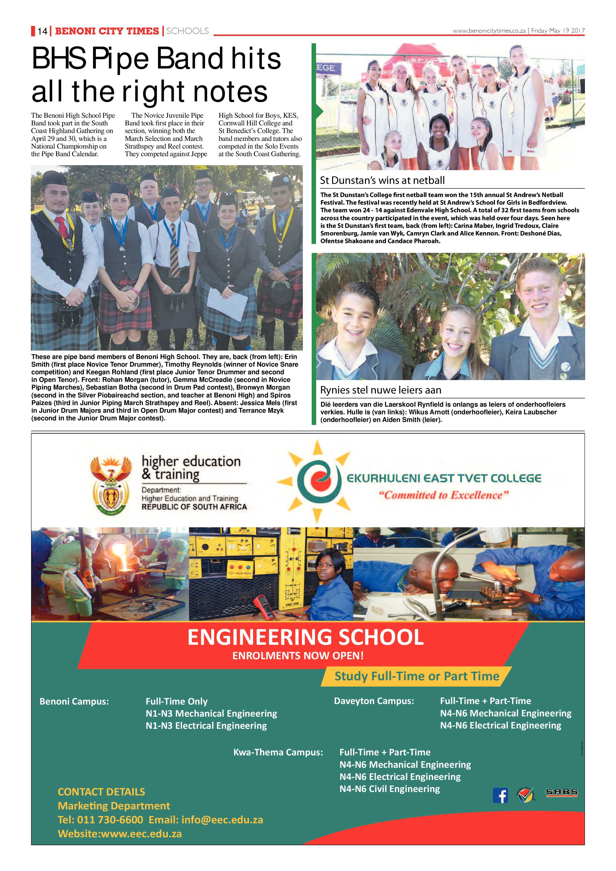 Benoni City Times 18 May 2017 page 14