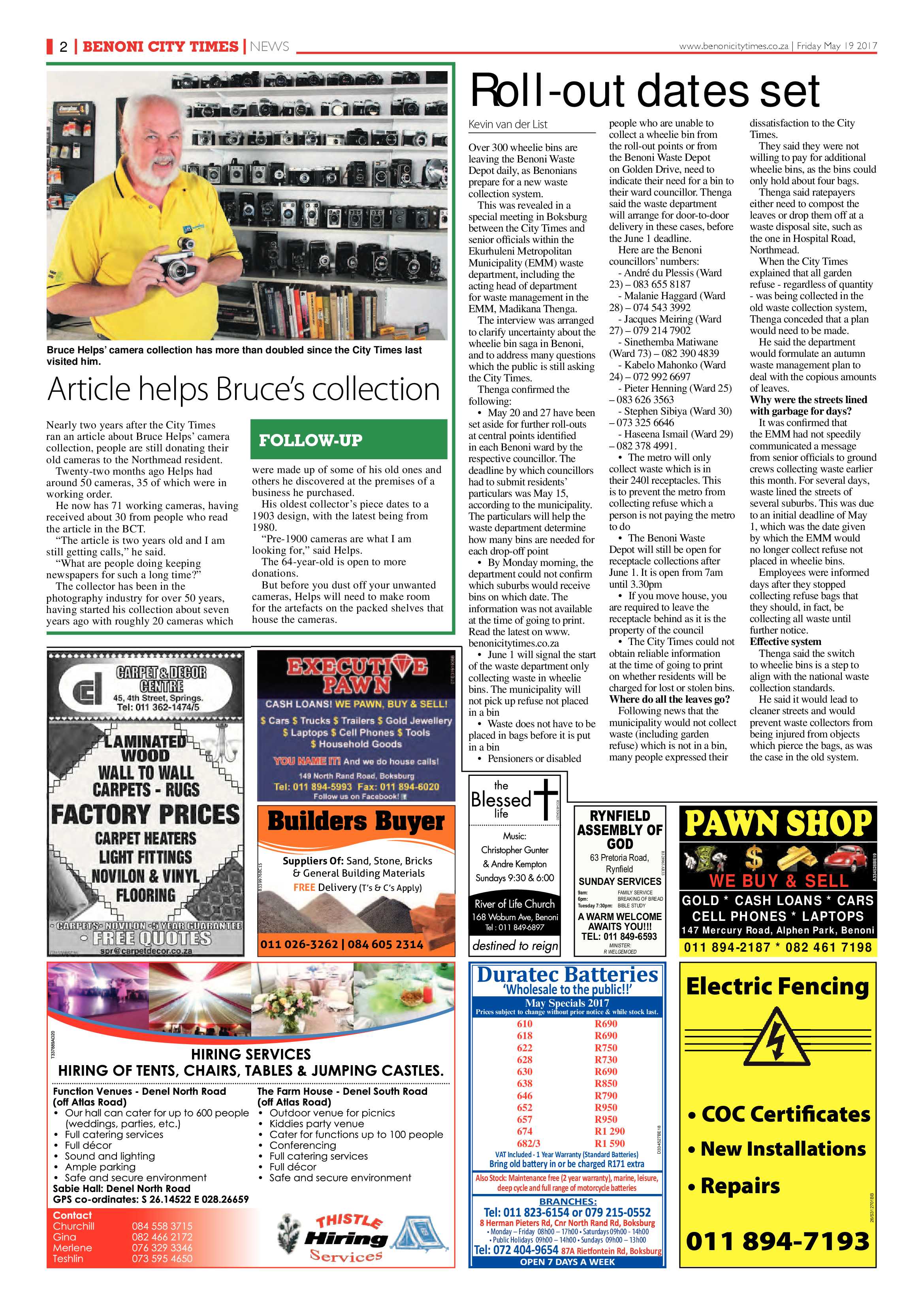Benoni City Times 18 May 2017 page 2