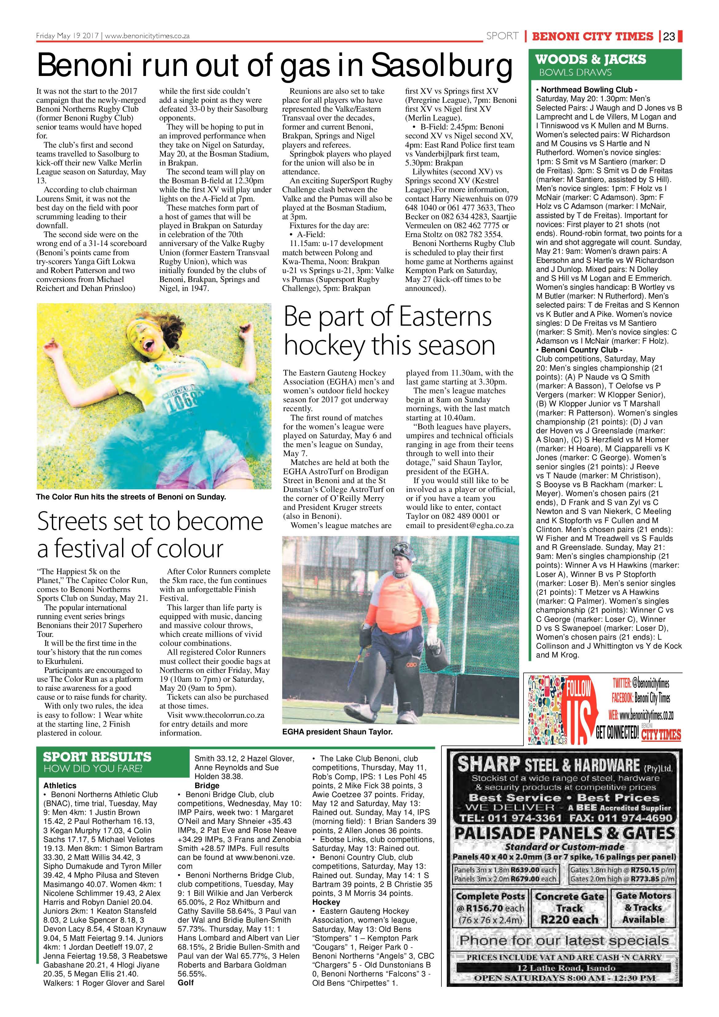 Benoni City Times 18 May 2017 page 23
