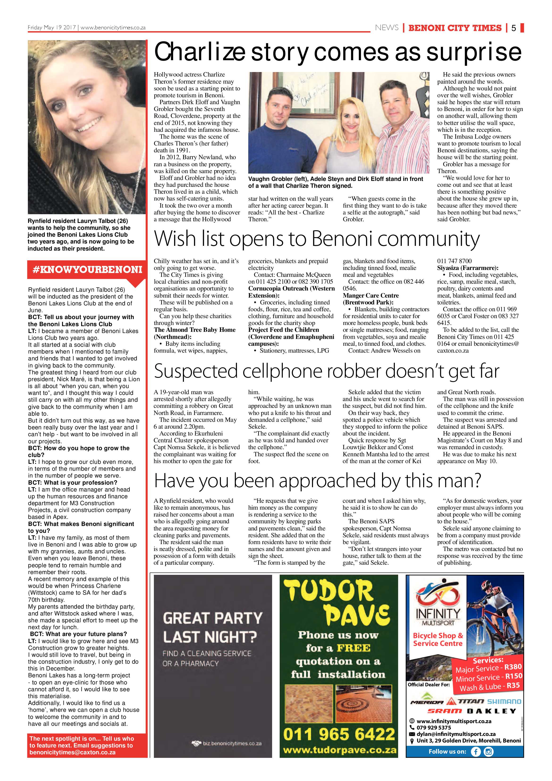 Benoni City Times 18 May 2017 page 5