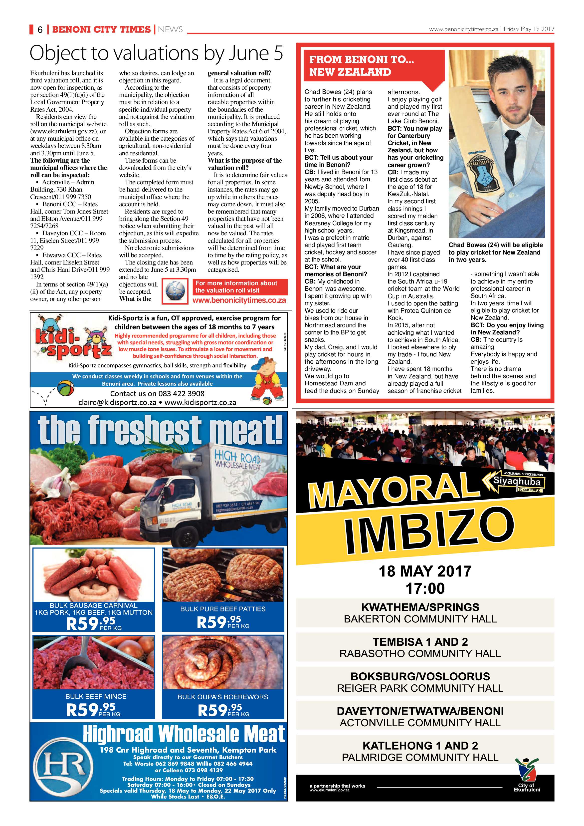 Benoni City Times 18 May 2017 page 6