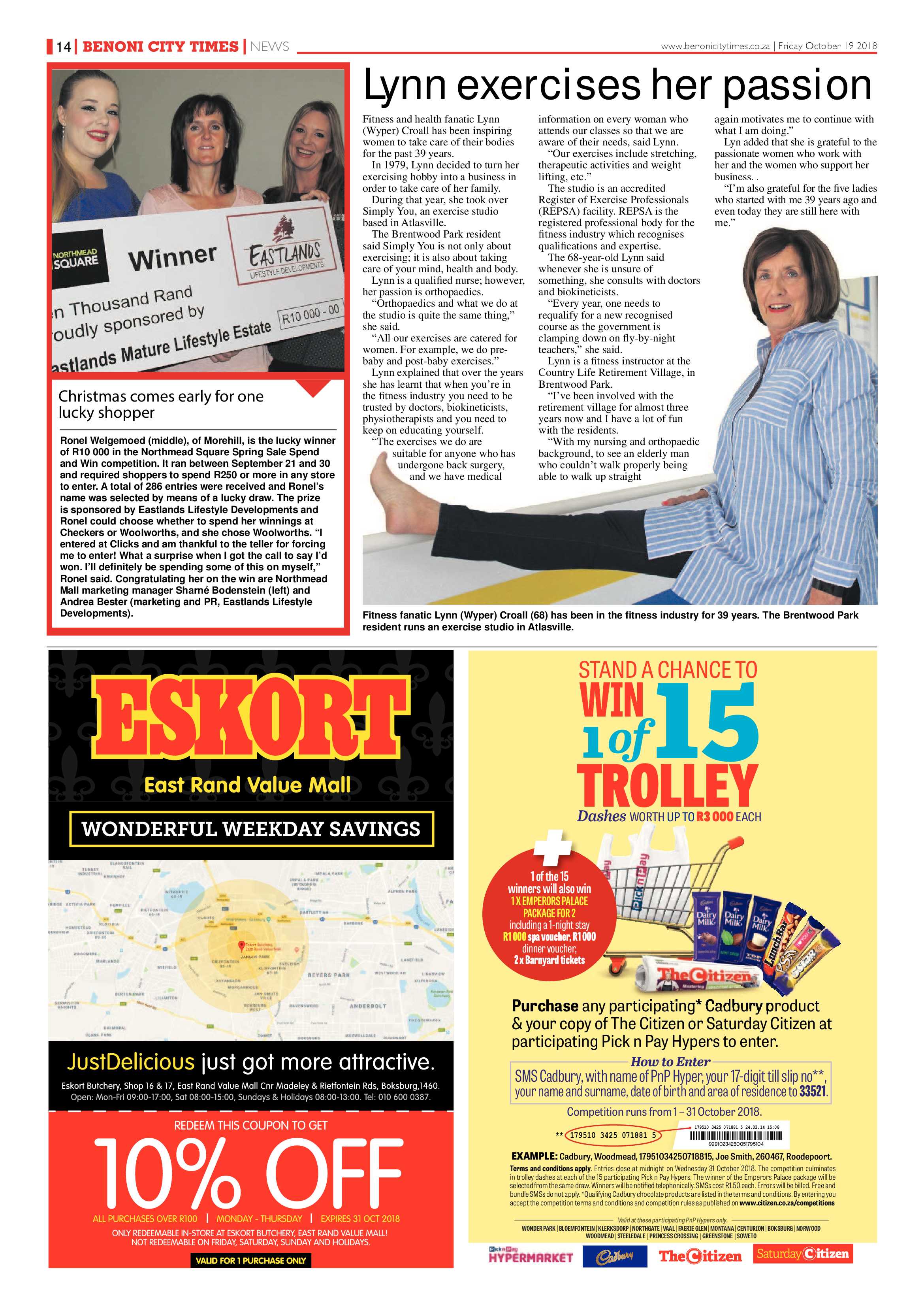Benoni City Times 18 October 2018 page 14