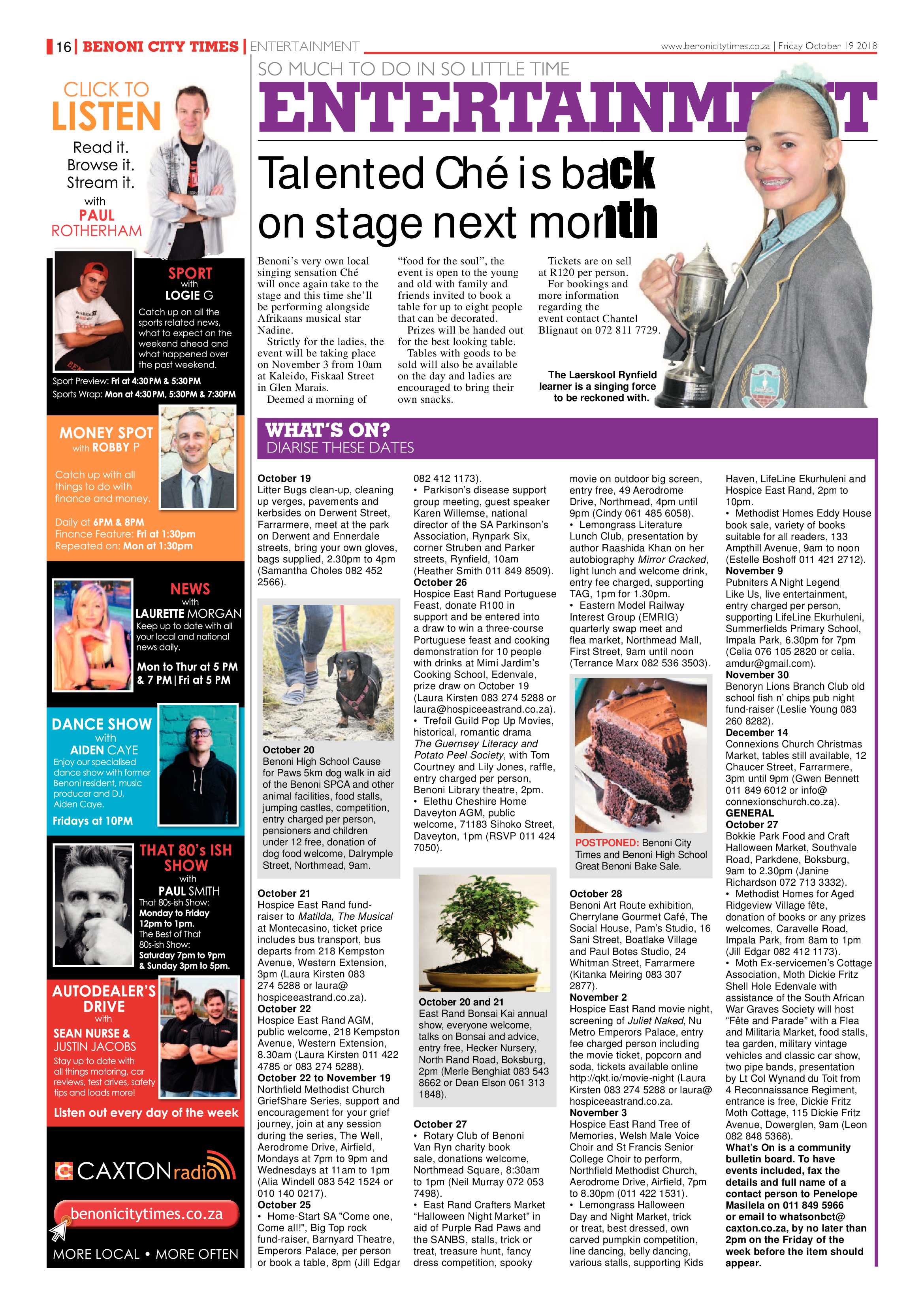 Benoni City Times 18 October 2018 page 16