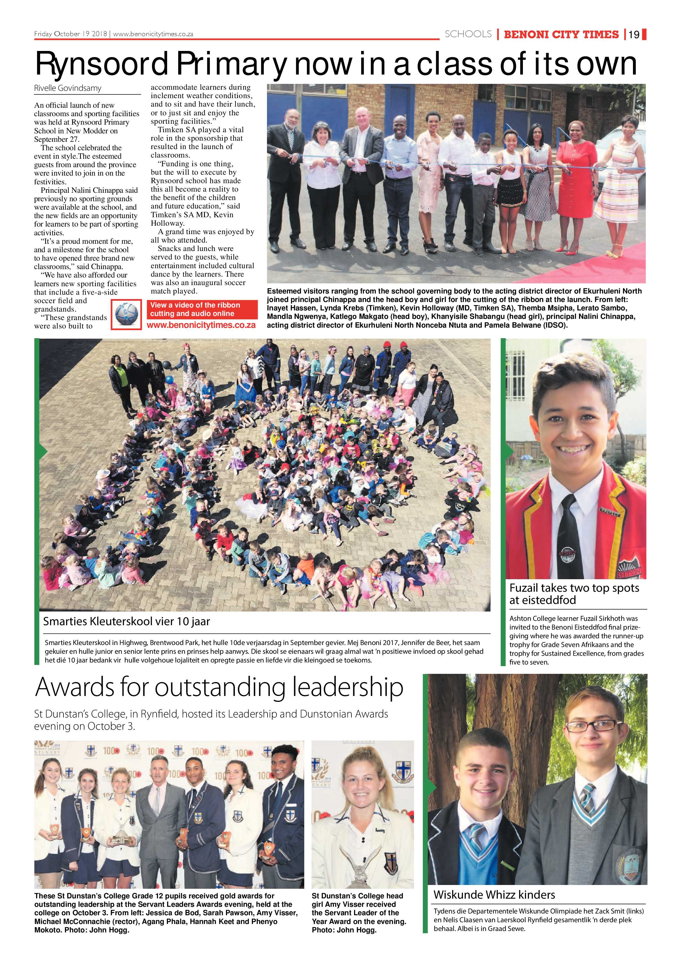 Benoni City Times 18 October 2018 page 19