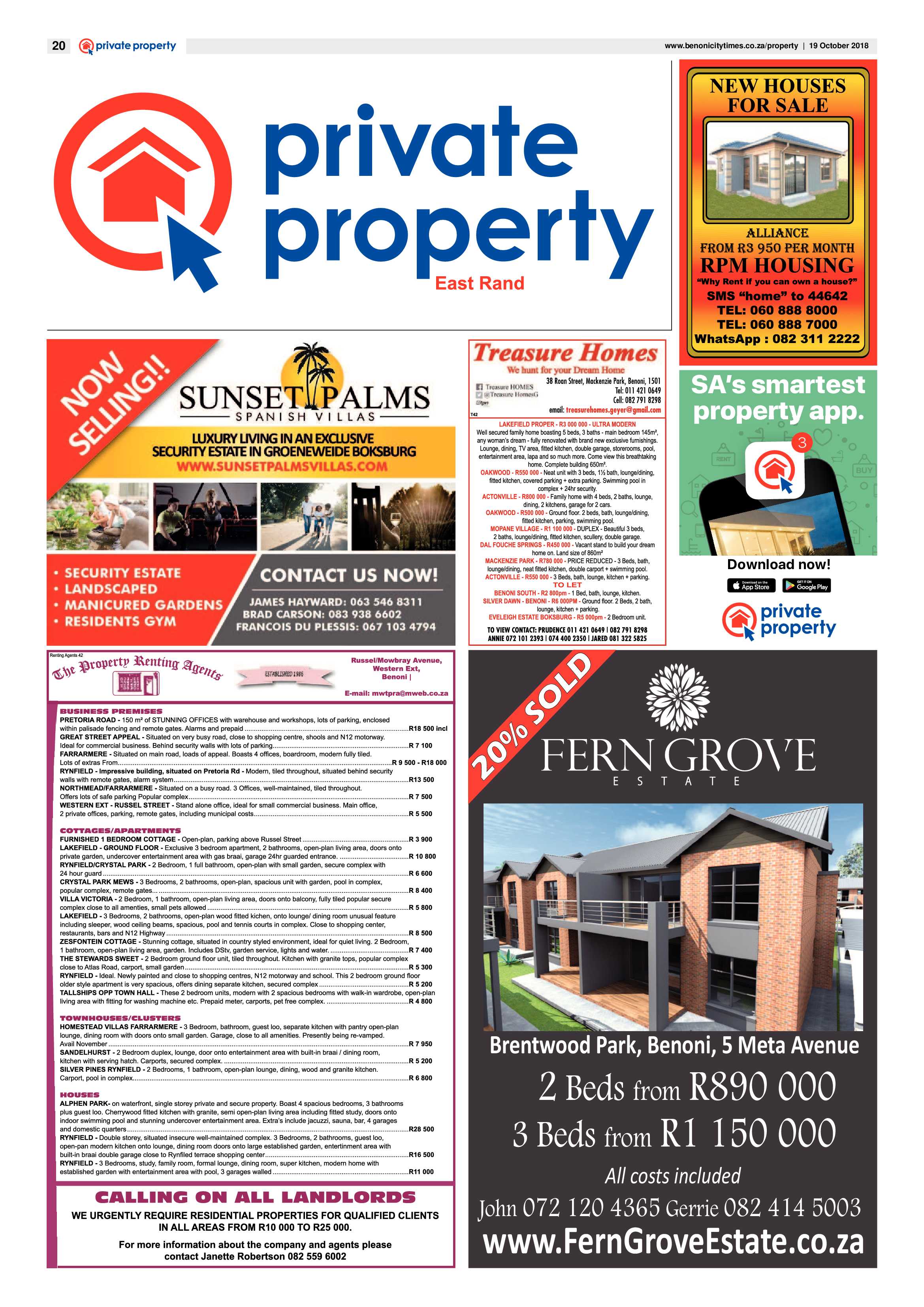 Benoni City Times 18 October 2018 page 20
