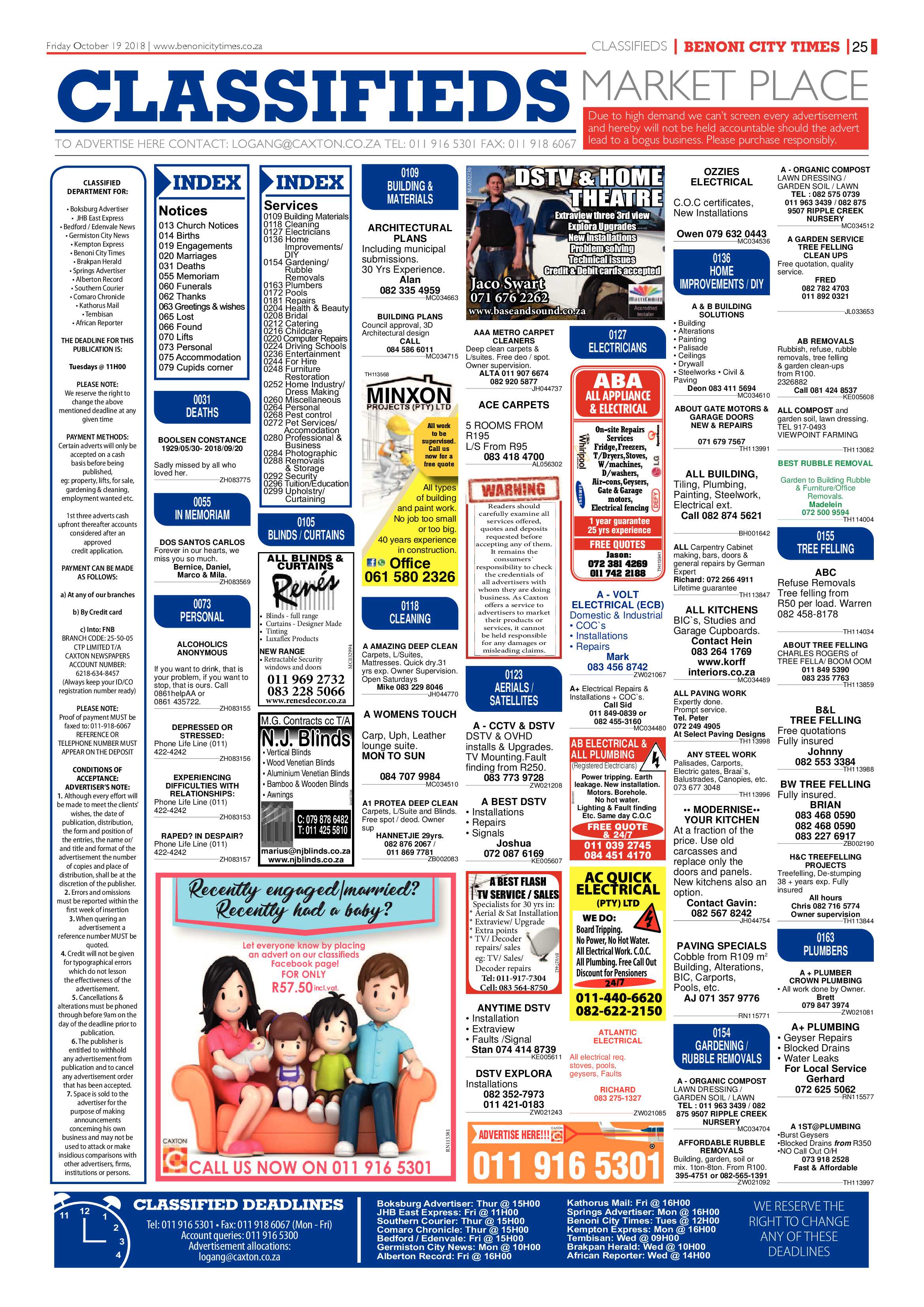 Benoni City Times 18 October 2018 page 25