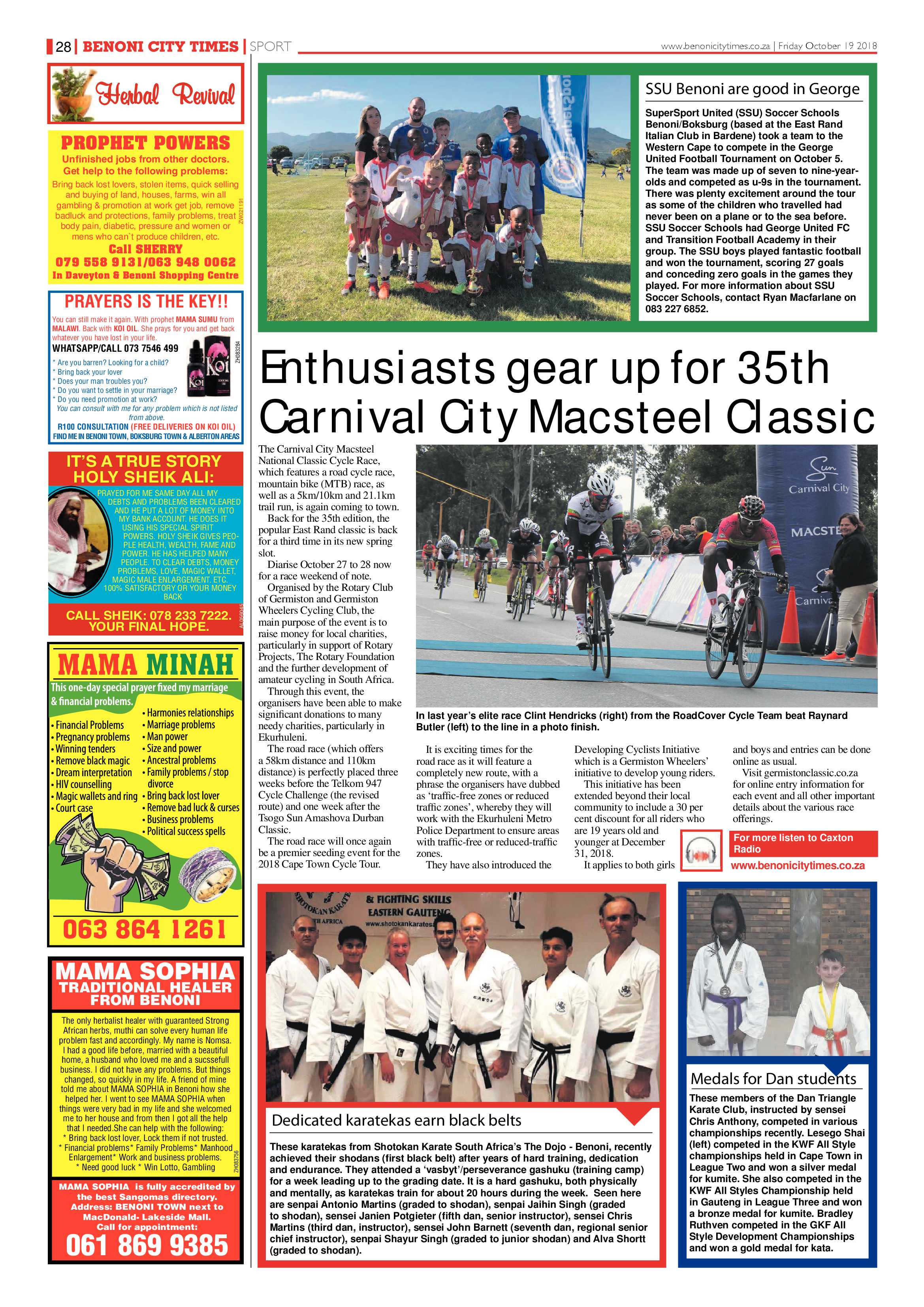 Benoni City Times 18 October 2018 page 28