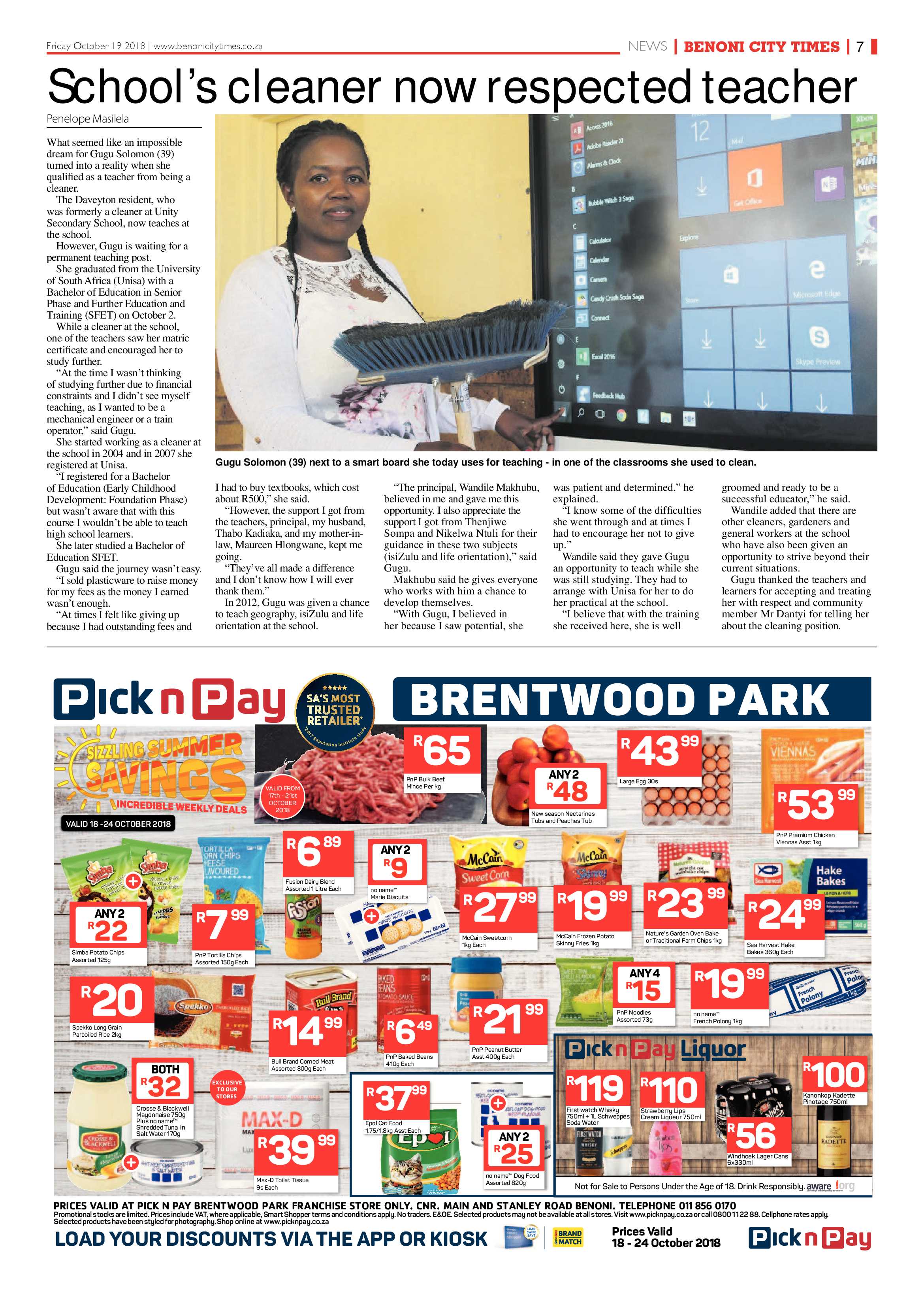 Benoni City Times 18 October 2018 page 7