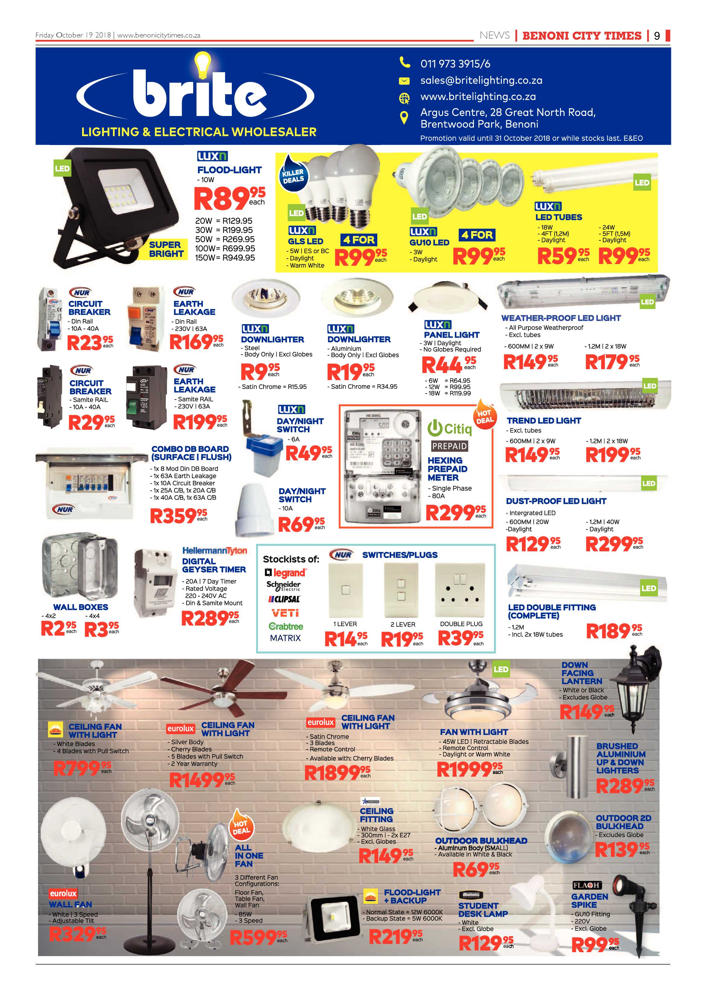 Benoni City Times 18 October 2018 page 9