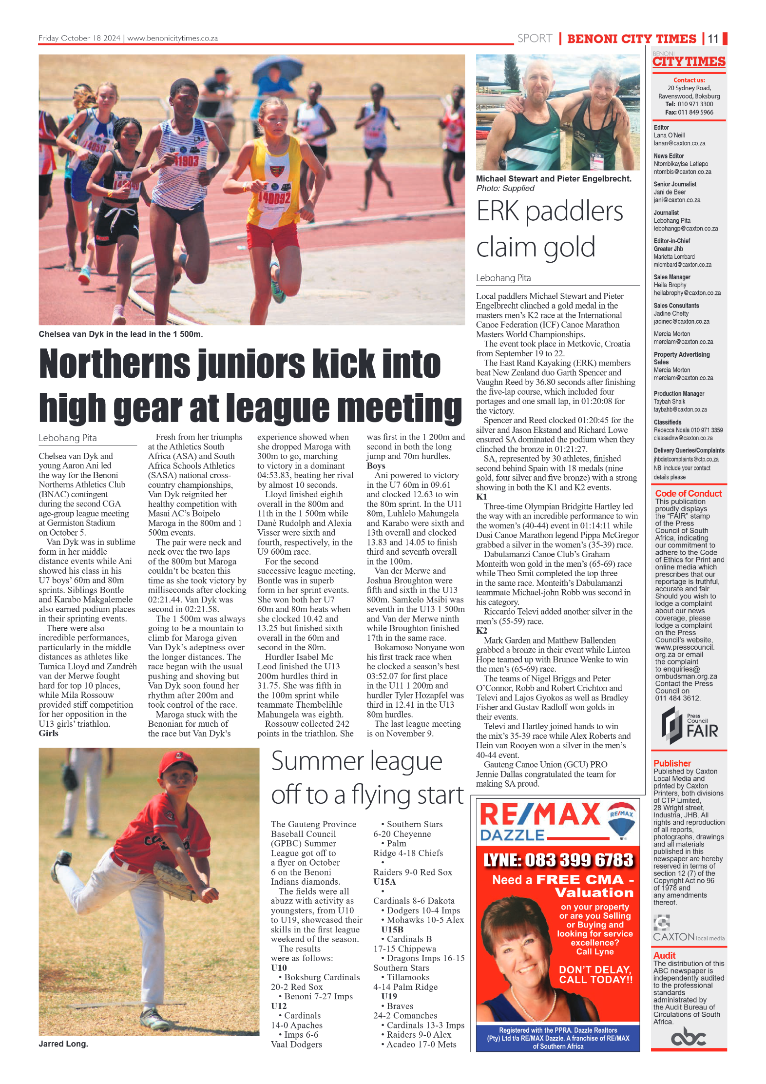 Benoni City Times 18 October 2024 page 11