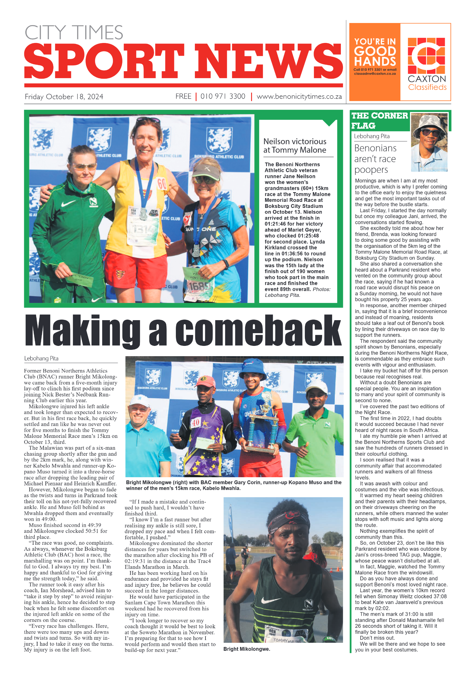 Benoni City Times 18 October 2024 page 12