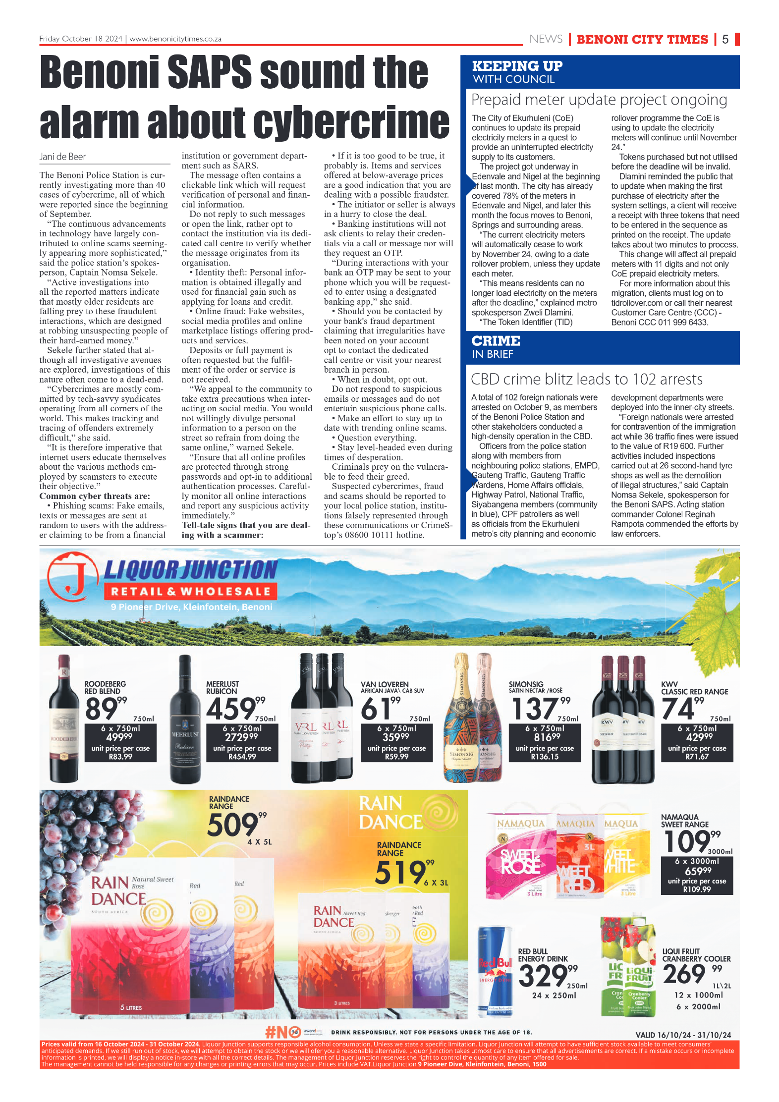 Benoni City Times 18 October 2024 page 5