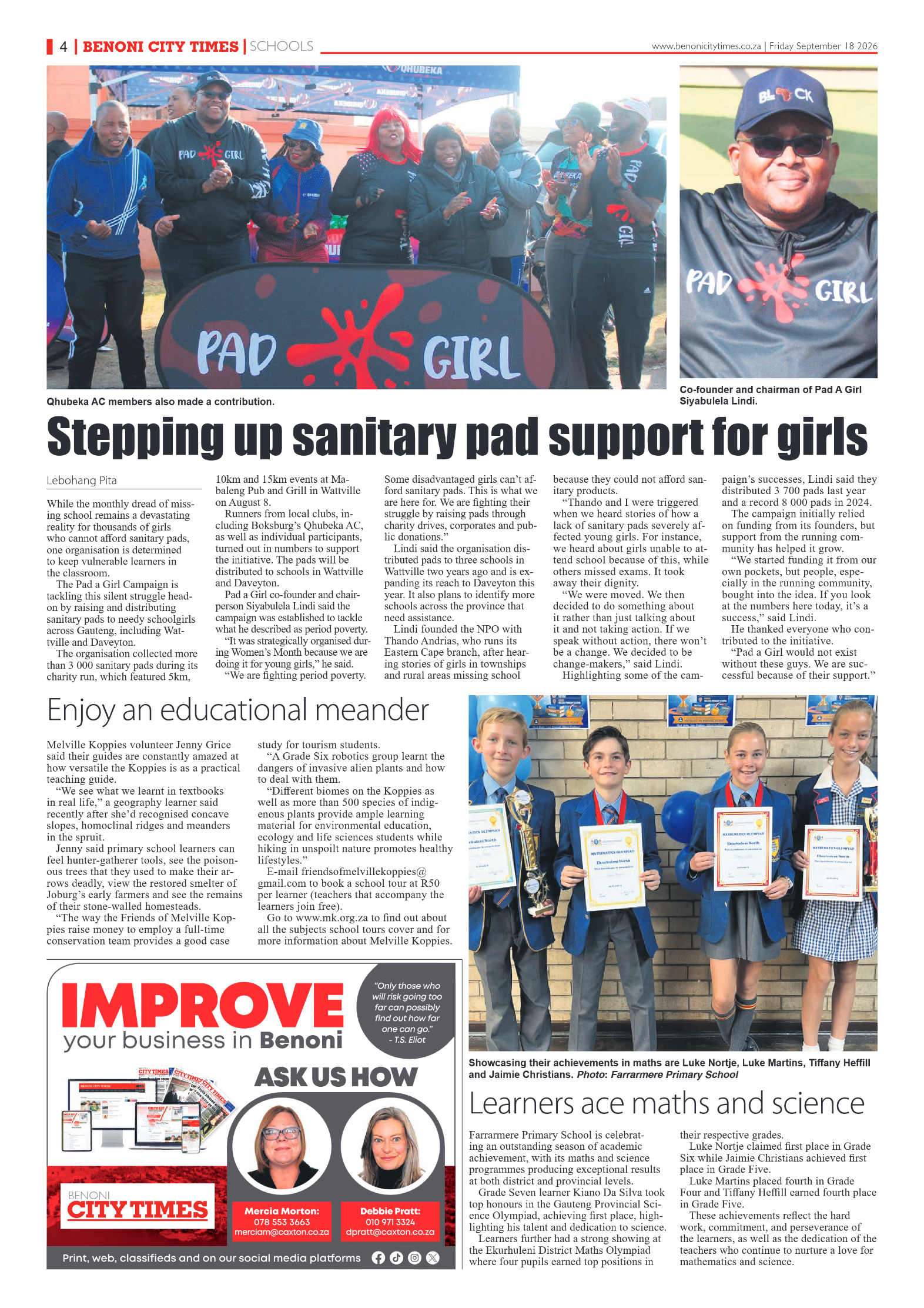 Benoni City Times 18 September 2026 page 4